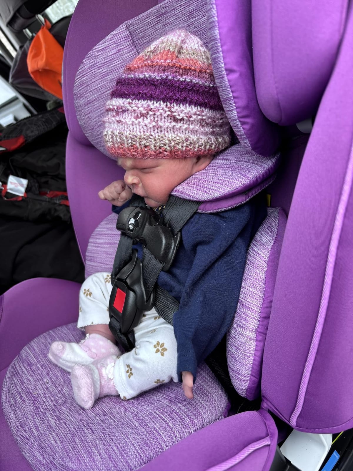 Graco Slimfit 3-in-1 Convertible Car Seat, Slim Car Seat with Space-Saving Design, Highback Booster Seat with 10-Position Headrest, Rear Facing and Forward Facing Carseat, Jarret customer photo 2