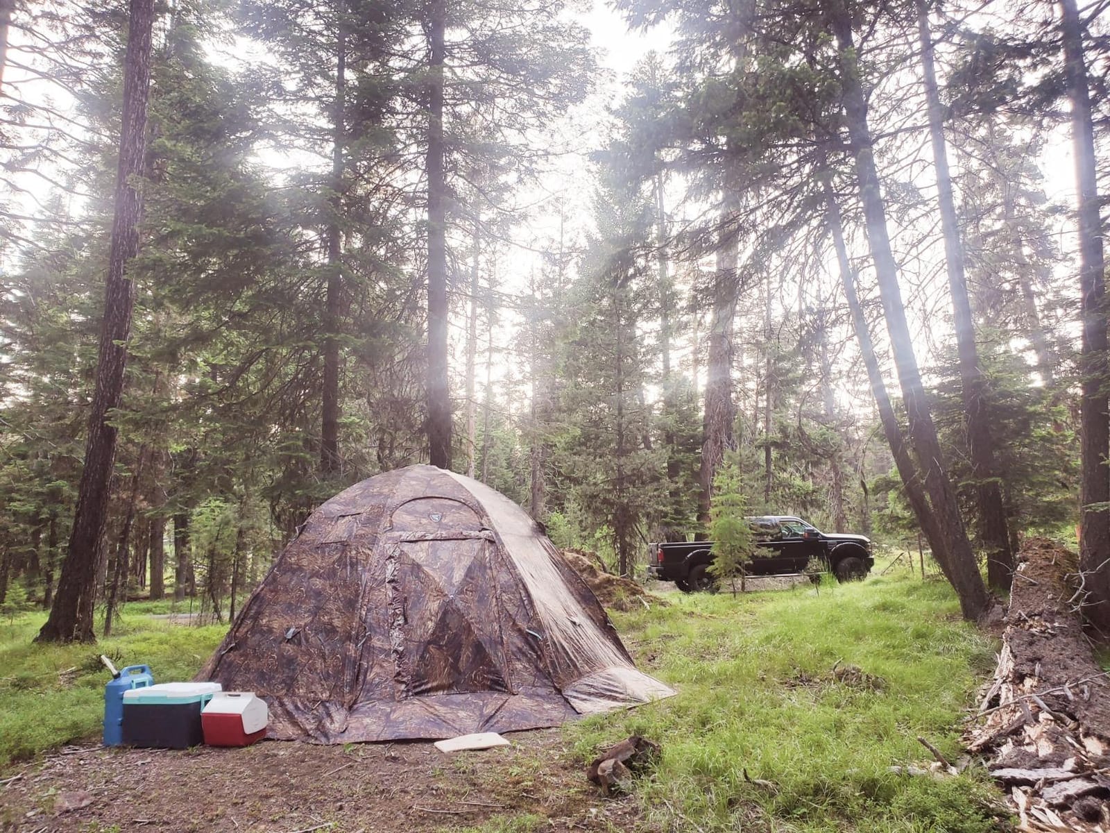 RBM Outdoors Double-Layer Hot Tent with Stove Jack, 4 Season Shelter | Fast Umbrella Setup, Extreme Cold Weather, Ice Fishing, Hunting, Expedition customer photo 2