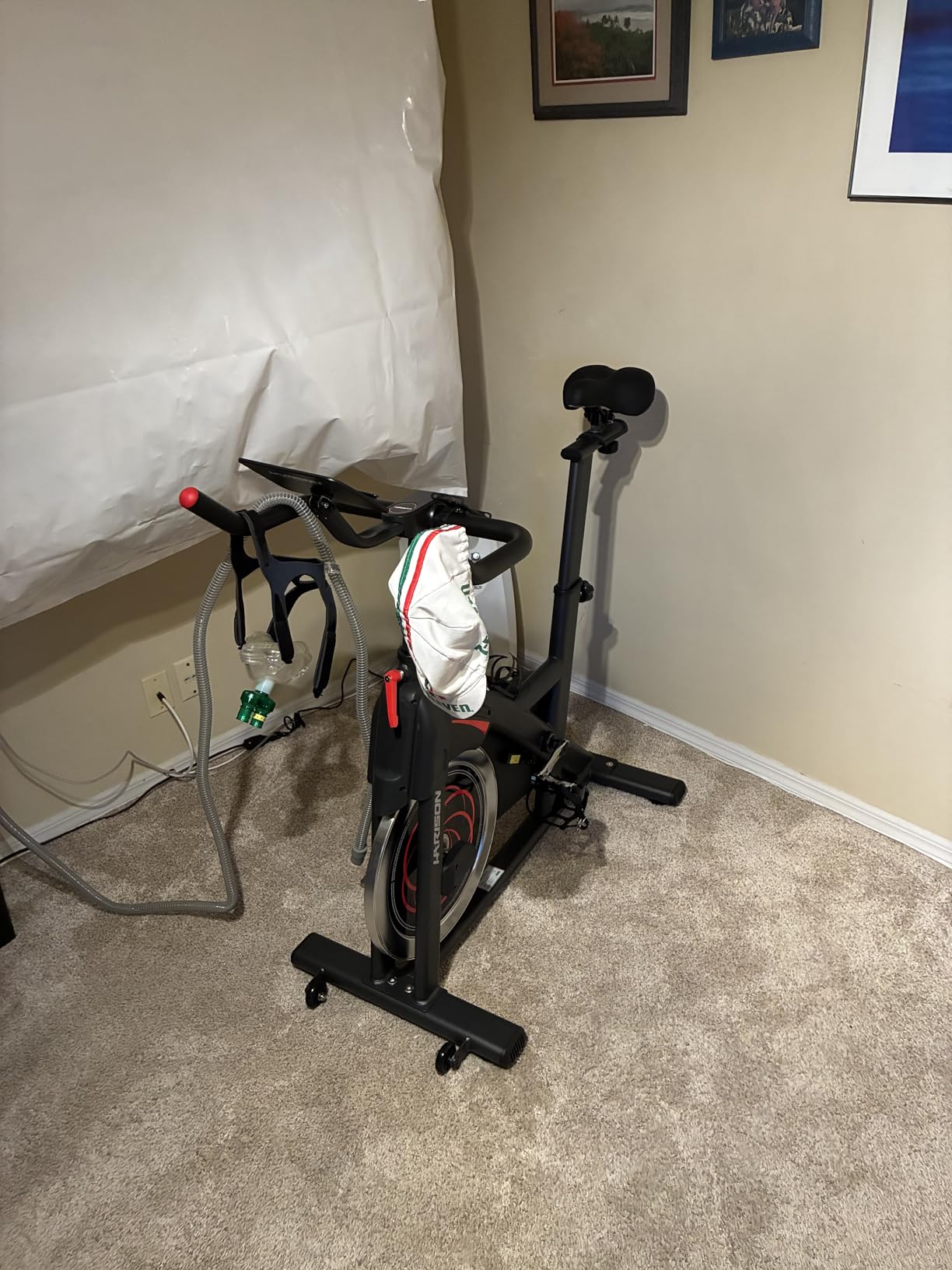 HARISON Magnetic Exercise Bike, Heavy Duty Stationary Bike for Home Gym | Low Noise Bike for Home with 380 lb Weight Capacity, Fitness App with Courses, Adjustable Seat, Indoor Cycling Bike customer photo 2