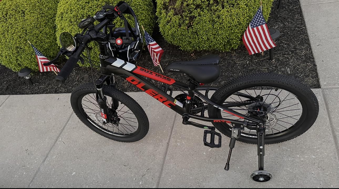 Glerc 20 24 26 Inch Kids Bike, Kids Mountain Bike for Boys and Girls Ages 6+, 21-Speed Skyline Bicycle with Front Suspension and Disc Brakes customer photo 1