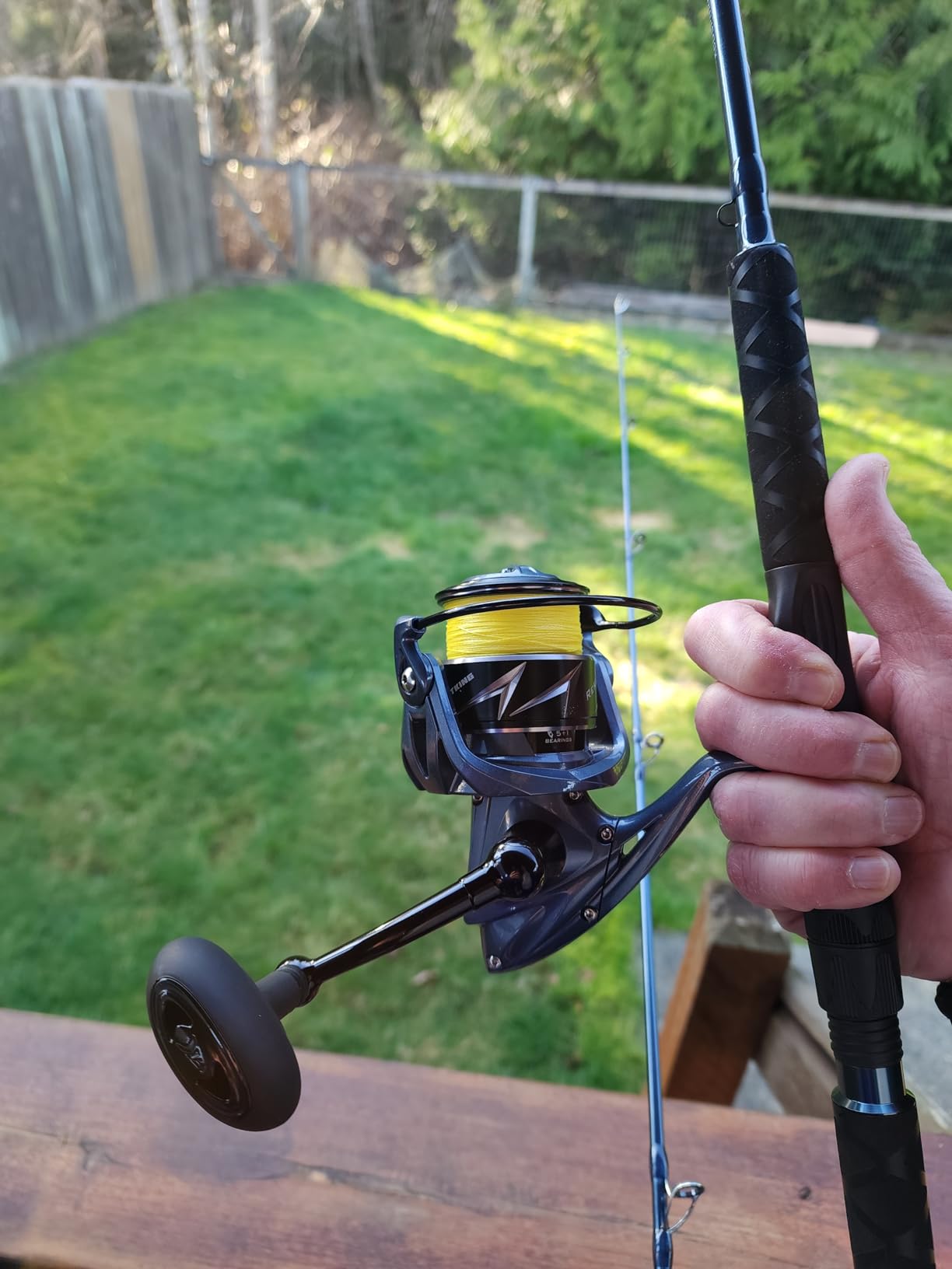KastKing Rekon Saltwater Fishing Rod and Reel Combo, Spinning Reel Combo | Up to 55 lbs Carbon Fiber Drag Tames Big Saltwater Fish; Hardened Brass Gears & Corrosion-Resistant NyliTech Frame Endure customer photo 2