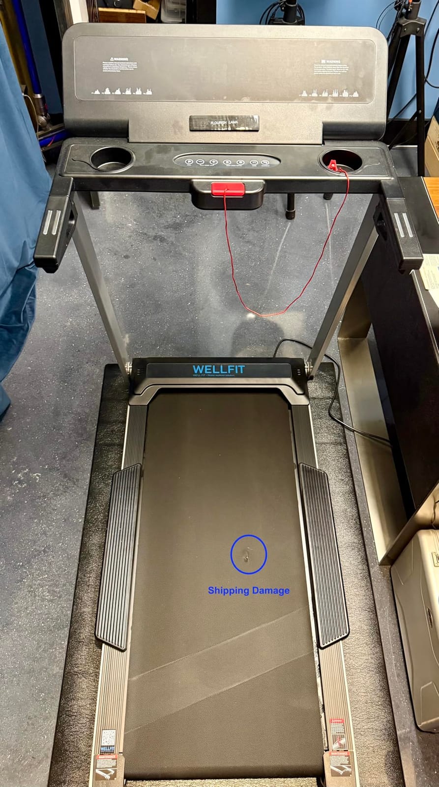 WELLFIT Treadmill for Home, 2 Level Incline Heavy Duty | 450 lbs Capacity, 4.0 HP, 10 MPH, 20