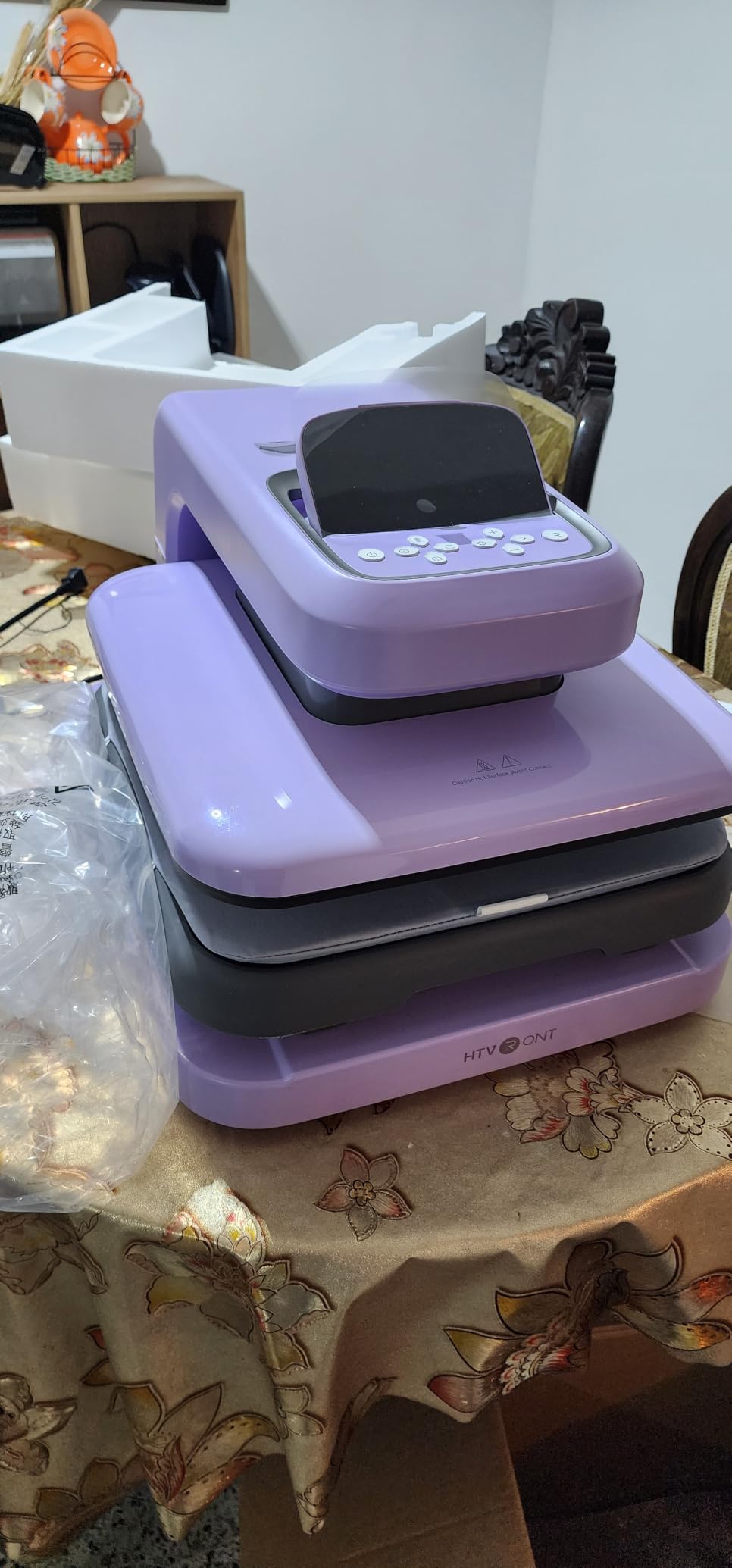 HTVRONT Auto Heat Press 2 - Adjustable Pressure Heat Press Machine 15X15 | Heats Up Fast & Evenly Heat Press with Higher Heating Height for HTV, Sublimation, Heat Transfer Projects customer photo 2