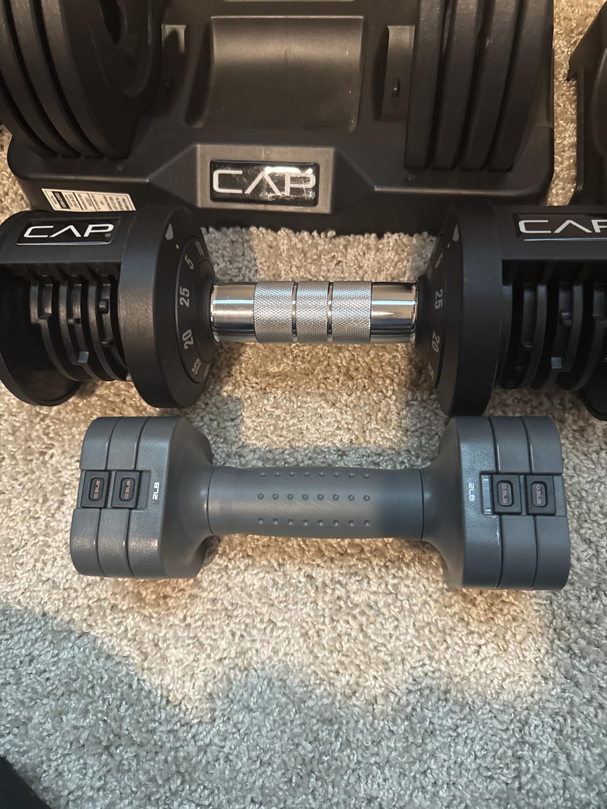 FEIERDUN DB3 5-in-1 Adjustable Dumbbell Set, 6LB/10LB Pair Adjustable Weights for Women at Home, Dual Locking Stable Hand Weights with TPU Soft Handle, Home Gym, Rehab, Pilates, Yoga, Strength Training customer photo 2