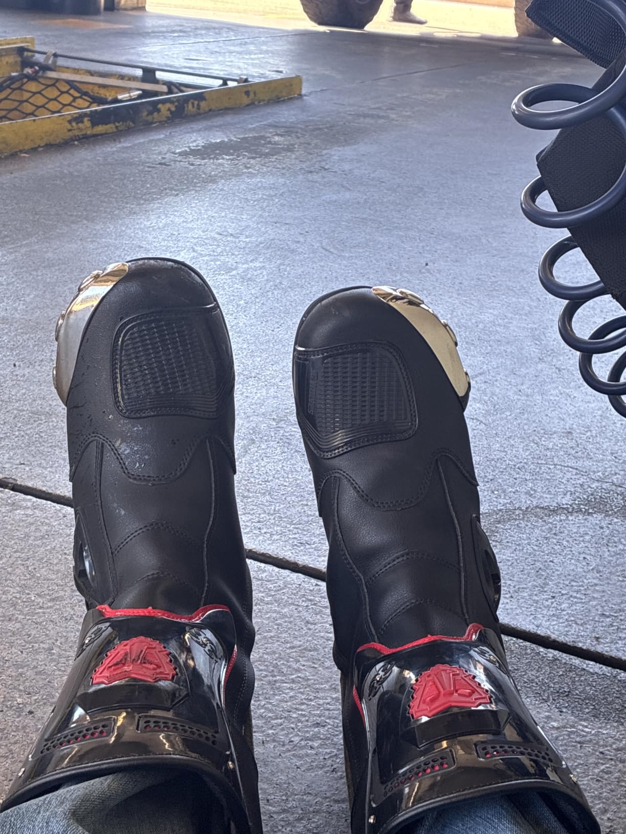 Zeozoom Motorcycle Riding Boots Motorcycle Leather Boots for Women and Men customer photo 2