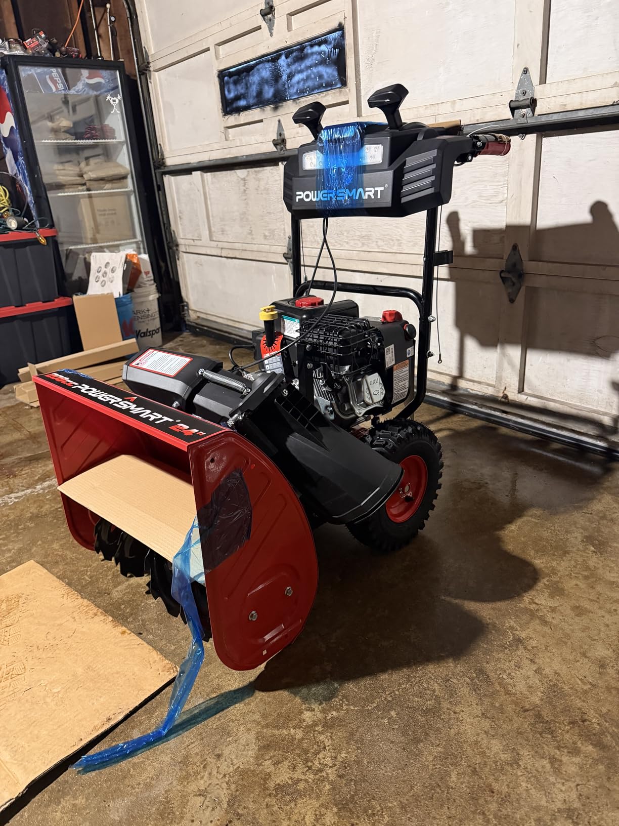 PowerSmart 26-Inch Self-Propelled Gas Snow Blower, Powered by B&S 208cc Engine, Electric Start, 13-Inch Snow Tires, Handle Warmer, Two-Stage Snow Blowers with LED Lights customer photo 1