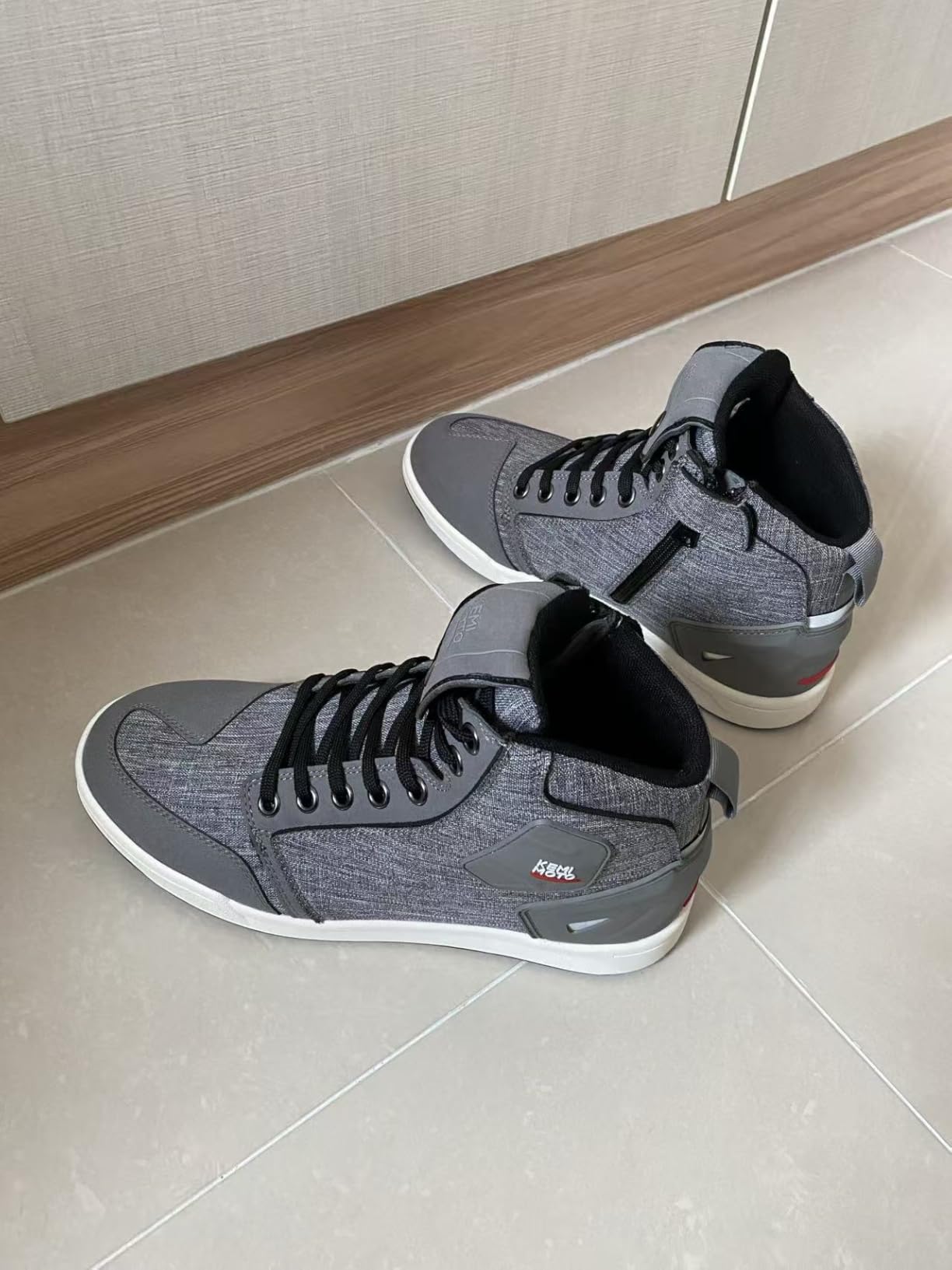 KEMIMOTO Motorcycle Shoes for Men Thick Heel Protection Layer customer photo 2