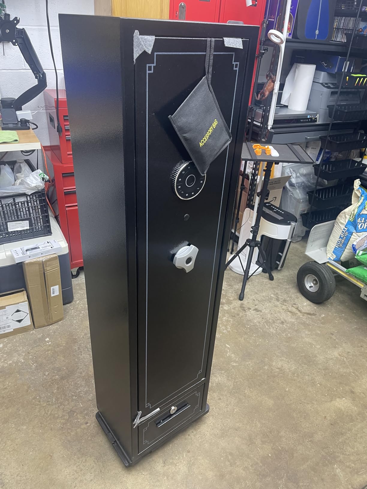 KAER 5-6 Gun Safe, Gun Safes for Rifle and Pistols, Rifle Safe for Home, No Assembly Needed, Fits 5-6 Shotgun and handguns, Quick Access Keypad, Removable Shelf & Gun Rack, Smart Alarm and Mute for Home customer photo 1