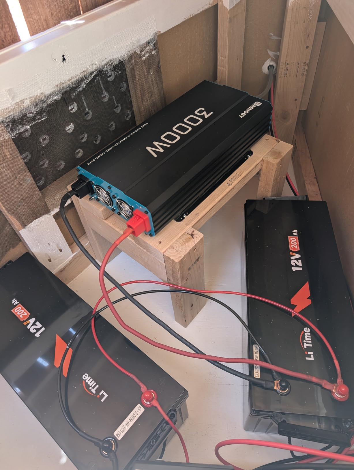 Renogy Inverter PUH, 3000W Pure Sine Wave Power Inverter with UPS Transfer Switch & Bluetooth, 12V DC to 120V AC Converter for RV, Truck, Home, Camping - 6000W Surge Power, Remote Monitoring | 12V DC to 120V AC Converter for RV, Truck, Home, Camping, 92% High Efficiency, 6000W Surge, AC Outlet, Remote Monitoring customer photo 1