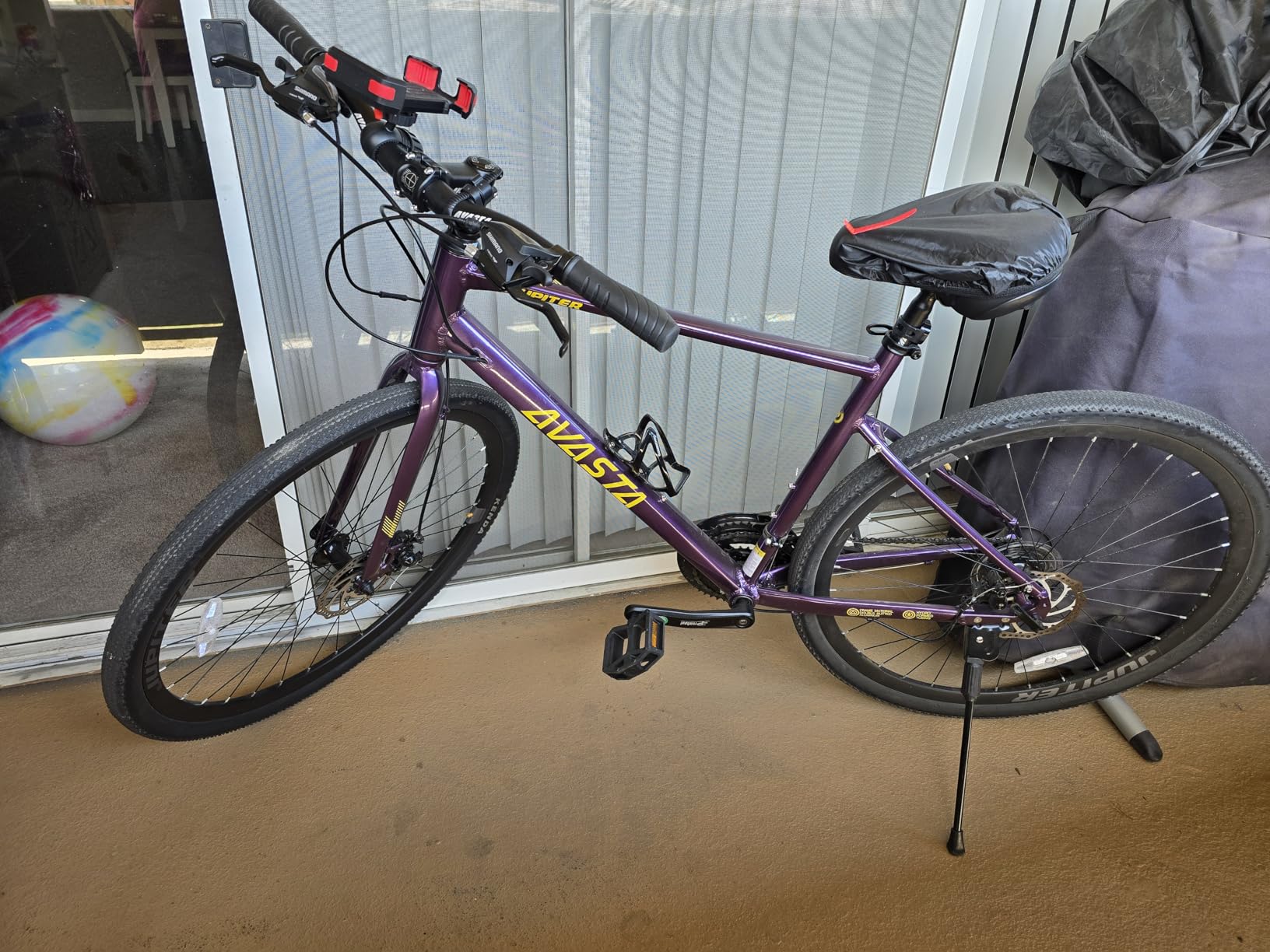 Jupiter 700C Road Adult Step-Over Hybrid Cycling Bike Bicycle, Aluminum Frame, 21-Speed, Dual Disc Brakes, Multiple Colors for Men Woman Male Female customer photo 1