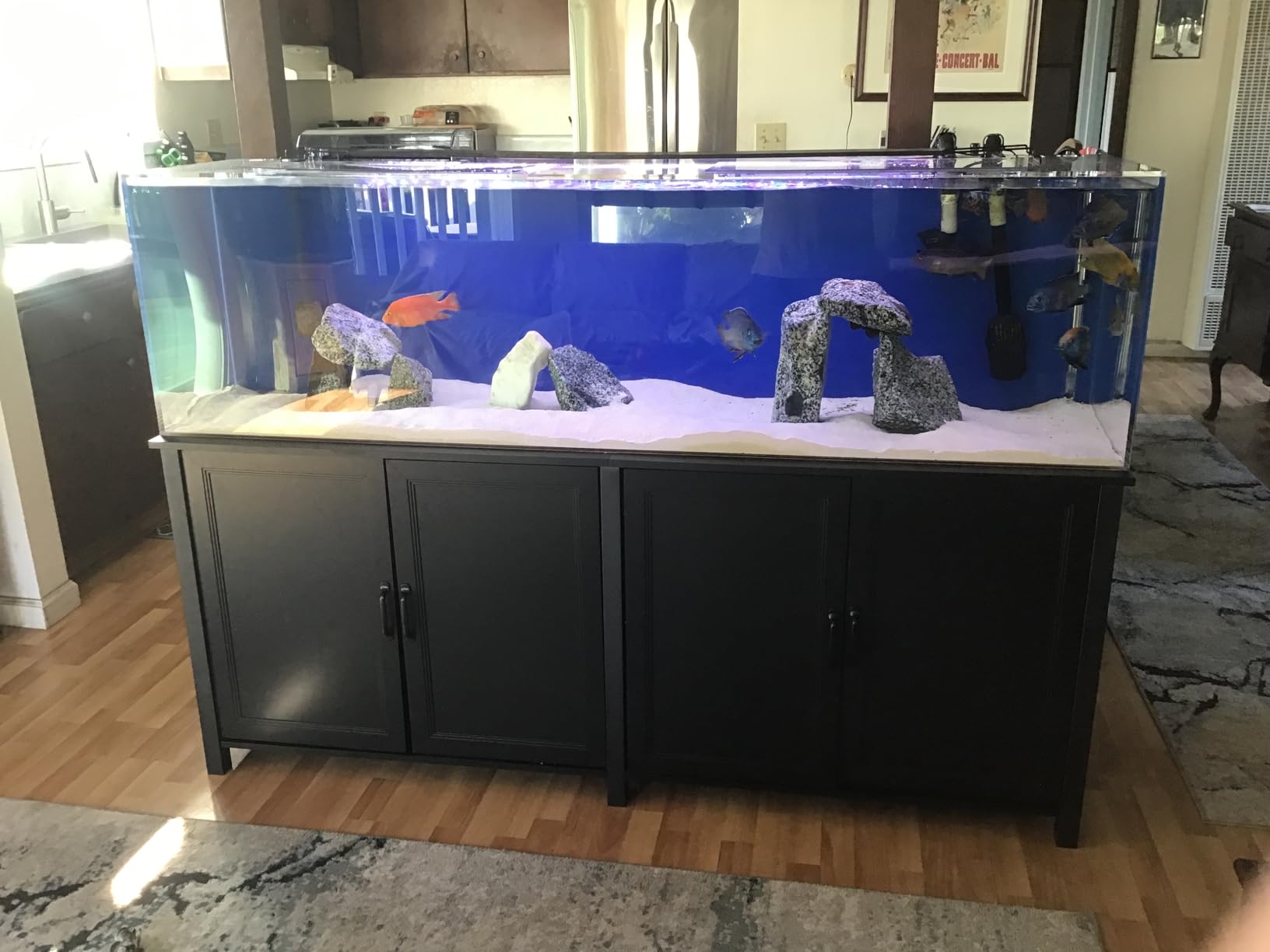 GDLF 100-150 Gallon Large Fish Tank Stand, Furniture-Style Aquarium Stand, 60