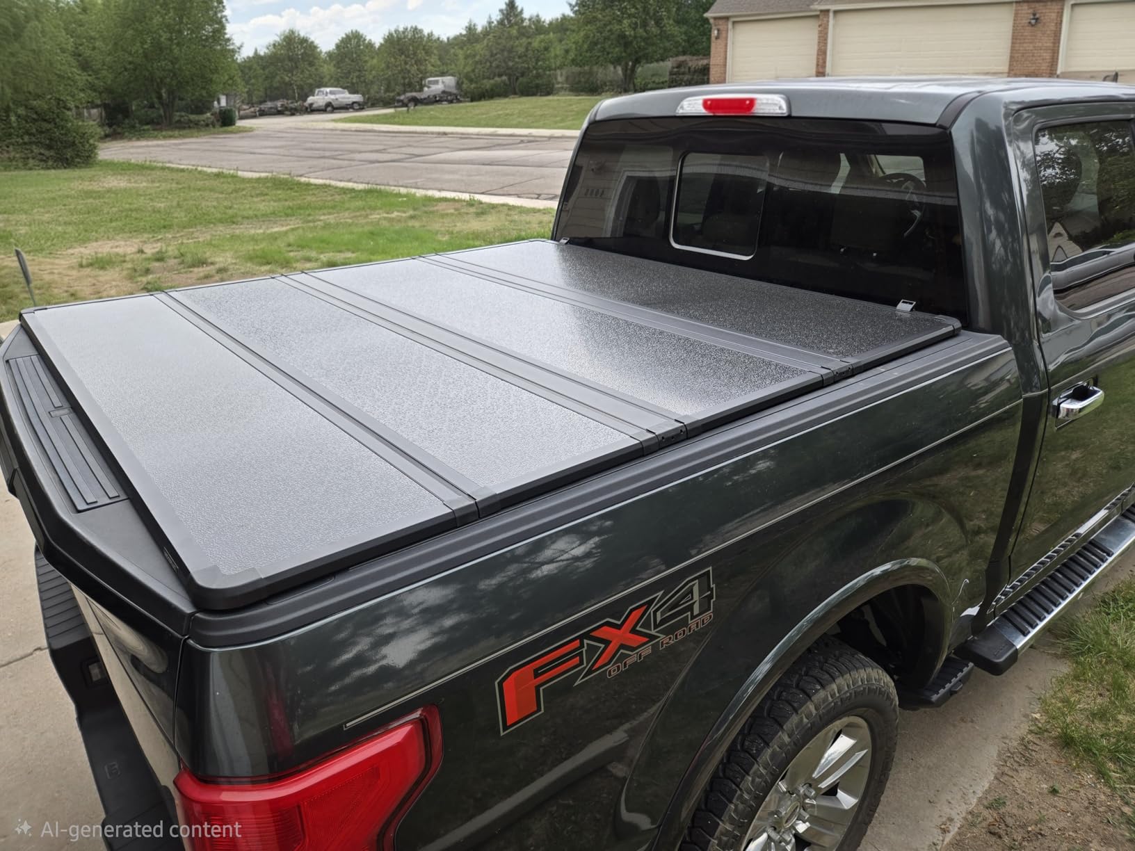 MOSTPLUS 5.5FT Quad Fold Hard Truck Bed Tonneau Cover Compatible with Ford F150 2015-2025 2026 Ford F-150 Bed On Top 4 Fold Aluminum Bed (67Inch) customer photo 1