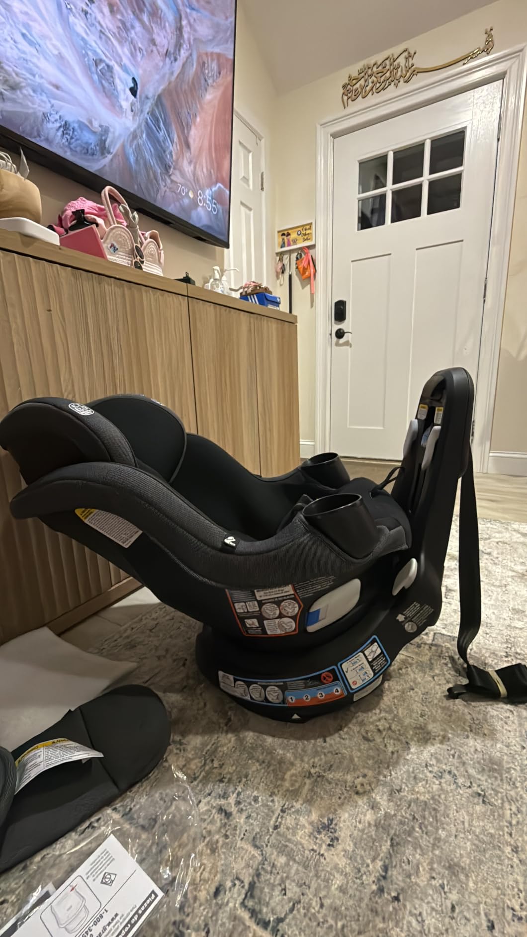 Graco EasyTurn 360 2-in-1 Rotating Convertible Car Seat, 360 Degree Rotating, Slim Design, Solae customer photo 1
