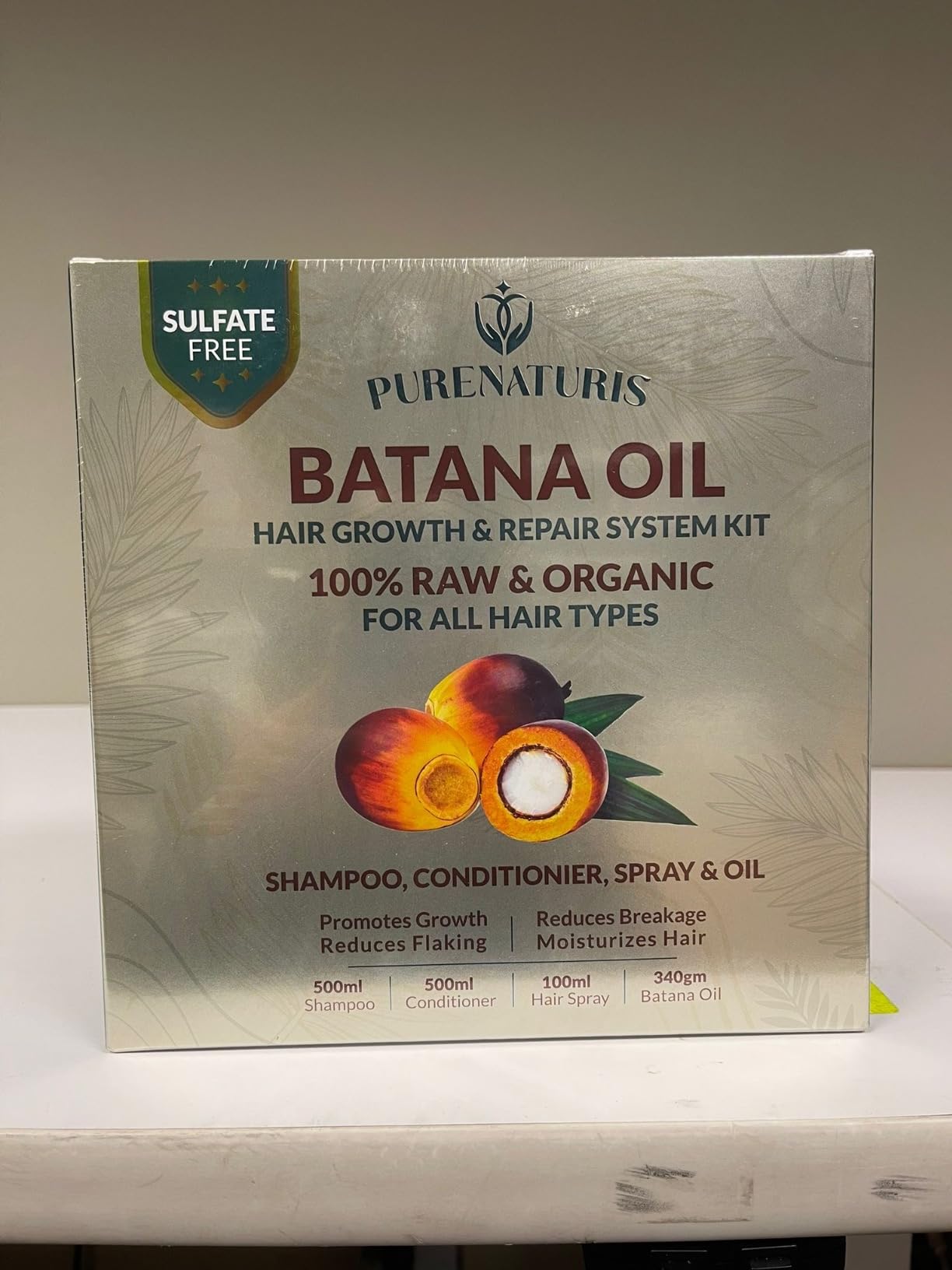 100% Natural Raw Organic Batana Oil Sulfate-Free Complete Hair Growth, Anti-Hair Loss & Repair System Kit - Shampoo, Conditioner, Hair Mask, & Leave-In Spray | Thickness & Prevents Loss for Men Women customer photo 2