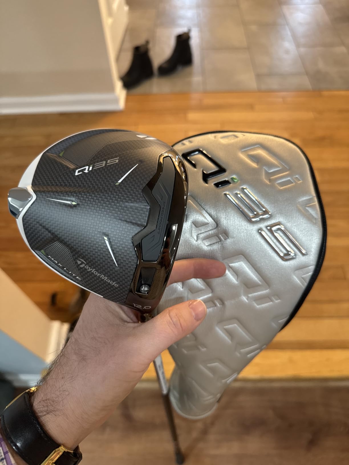 TaylorMade Qi35 Driver Golf Club, Optimized for Ideal Launch and Spin, Customizeable Weight Distribution for Distance and Forgiveness customer photo 2