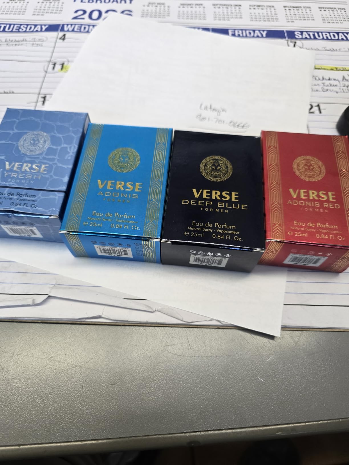 Versace Cologne for Men Set of 4 Mini Eros, Pour Homme, Dylan Blue, Eau Fraiche Perfume for Men Fragrance Sampler Set - Designer Mens Cologne Samples (4 Count, 0.17 oz) customer photo 2
