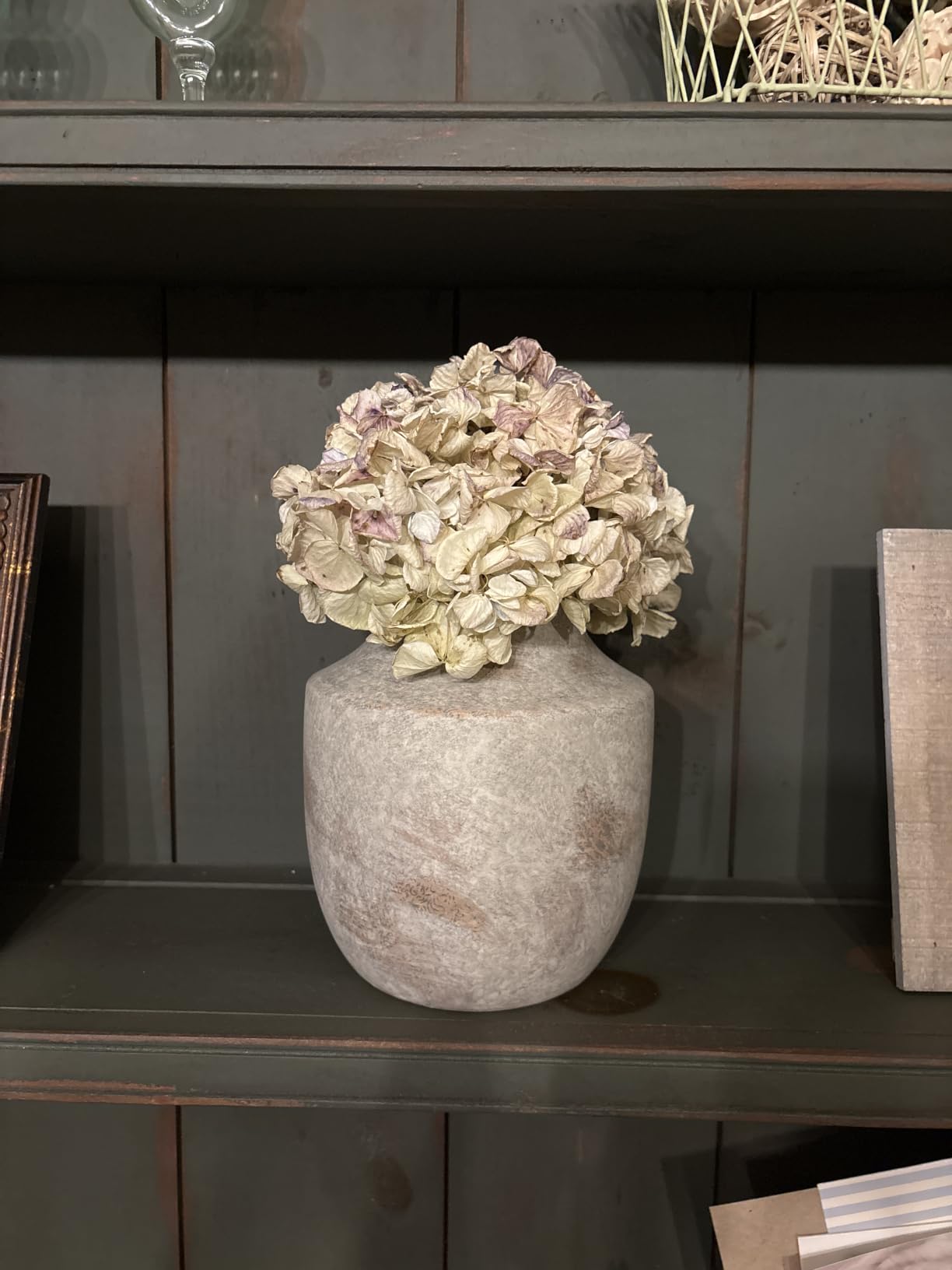 Ceramic Flower Vase with Handles, 11 inch Tall Vase for Centerpieces, Large Decorative Terracotta Vases, Farmhouse Rustic Vases for Home Decor, Living Room, Table, Neutral customer photo 2