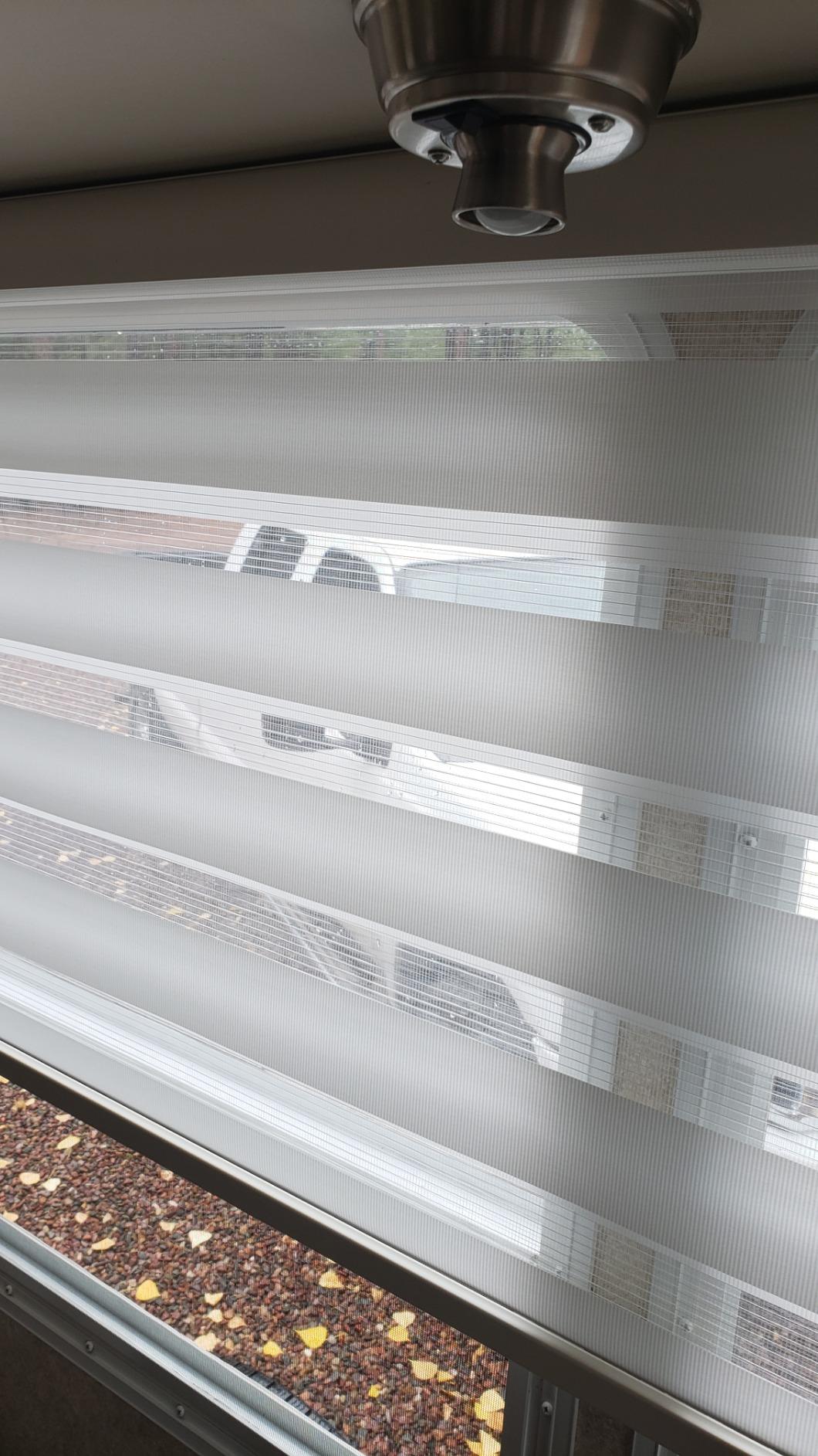 Foiresoft Zebra Blinds Custom Size Day Night Dual Layer [Basic, White] customer photo 2