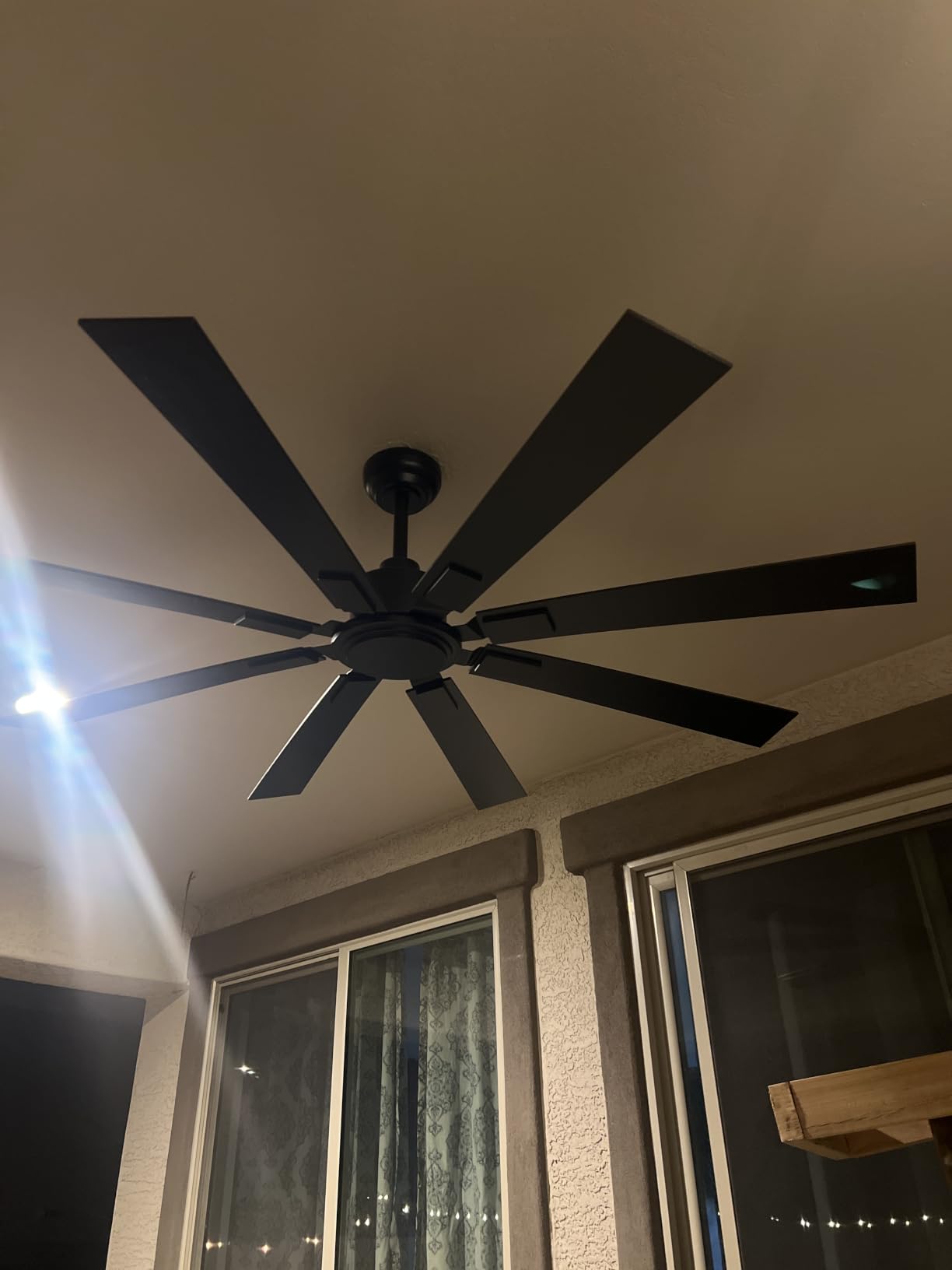 ZMISHIBO 65 Inch Ceiling Fan no Light with Remote, 6-Speed | High 6116 CFM, Quiet Reversible DC Motor, Ceiling Fan without Light, Black, Indoor/Outdoor, for Patios, Living Room, Garage customer photo 1
