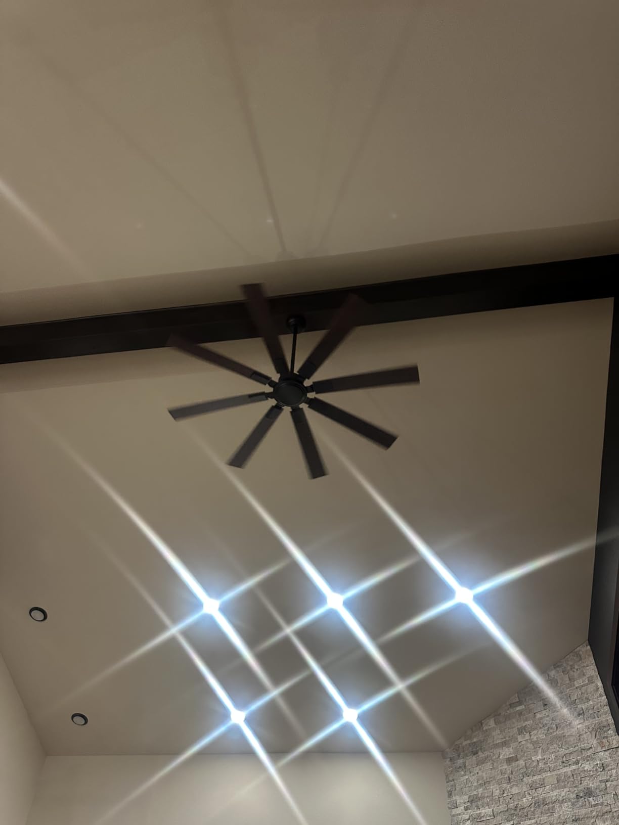 ZMISHIBO 65 Inch Ceiling Fan no Light with Remote, 6-Speed | High 6116 CFM, Quiet Reversible DC Motor, Ceiling Fan without Light, Black, Indoor/Outdoor, for Patios, Living Room, Garage customer photo 2