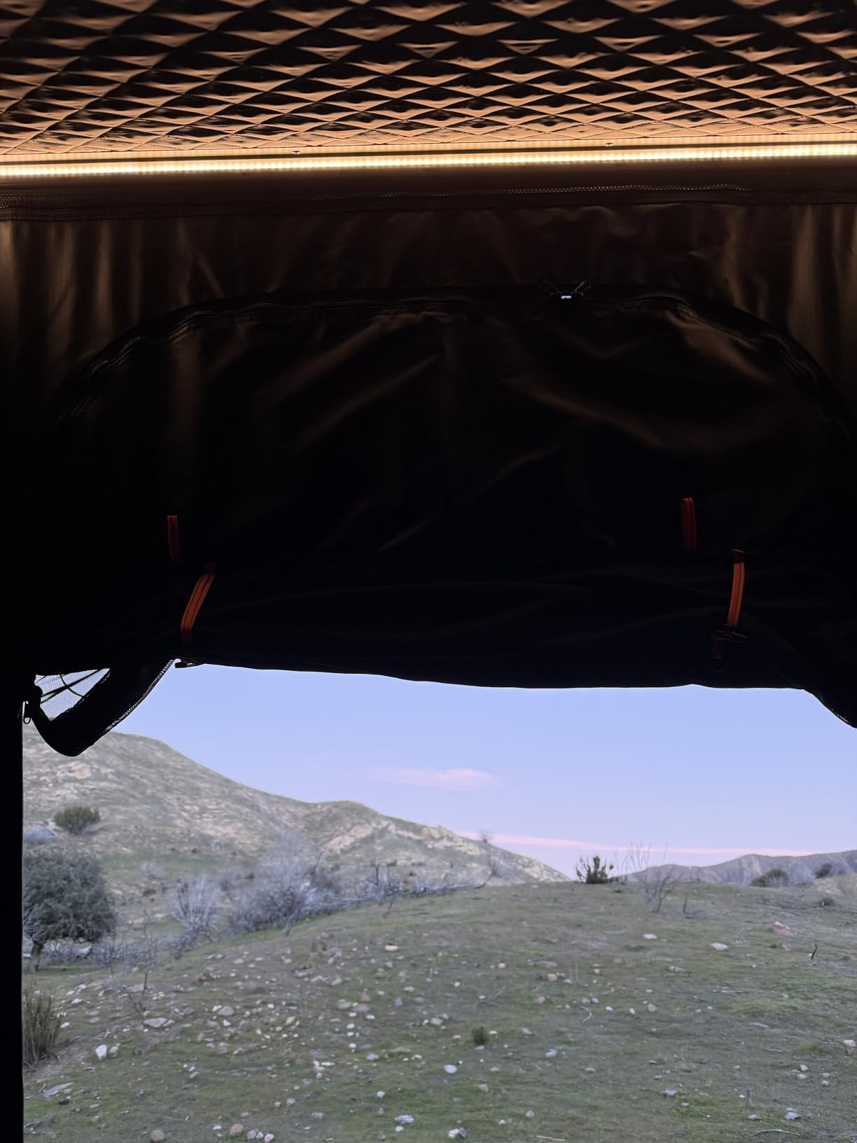 Explorer Pro Rooftop Tent Hard Shell, 2-3 Person Aluminum Roof Top Tent | Detachable Side Awning & Built-in LED Light Strip, Compatible with Truck Jeep SUV Van & Trailer, Pop Up for 4-Season Camping customer photo 2