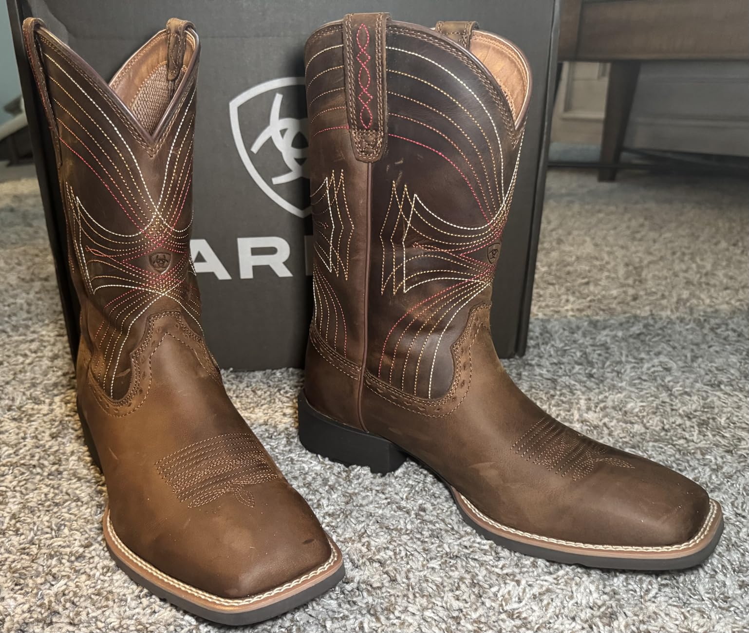 Ariat Men's Sport Western Wide Square Toe Cowboy Boot customer photo 1