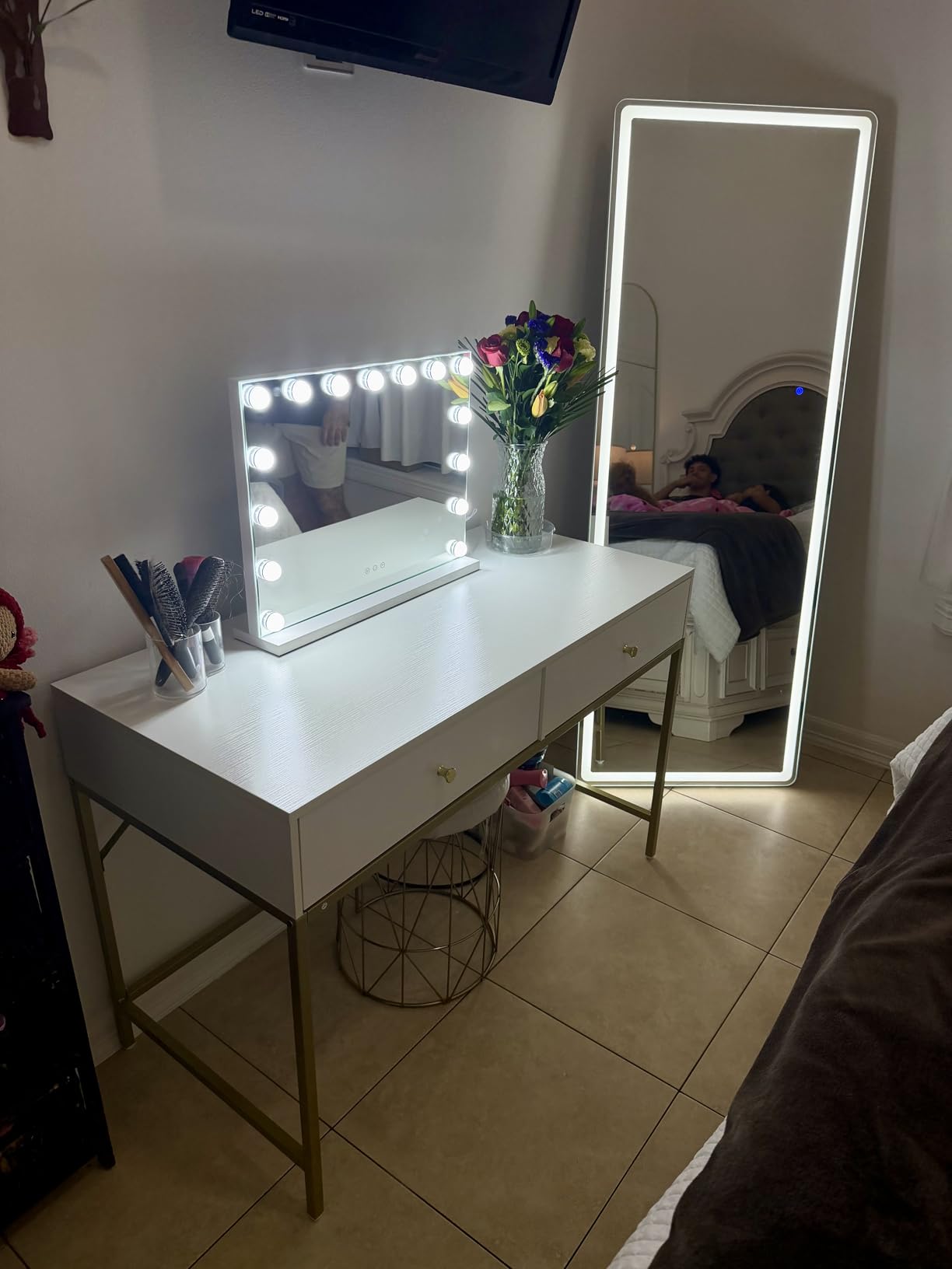 Full Length Mirror with Lights, 71
