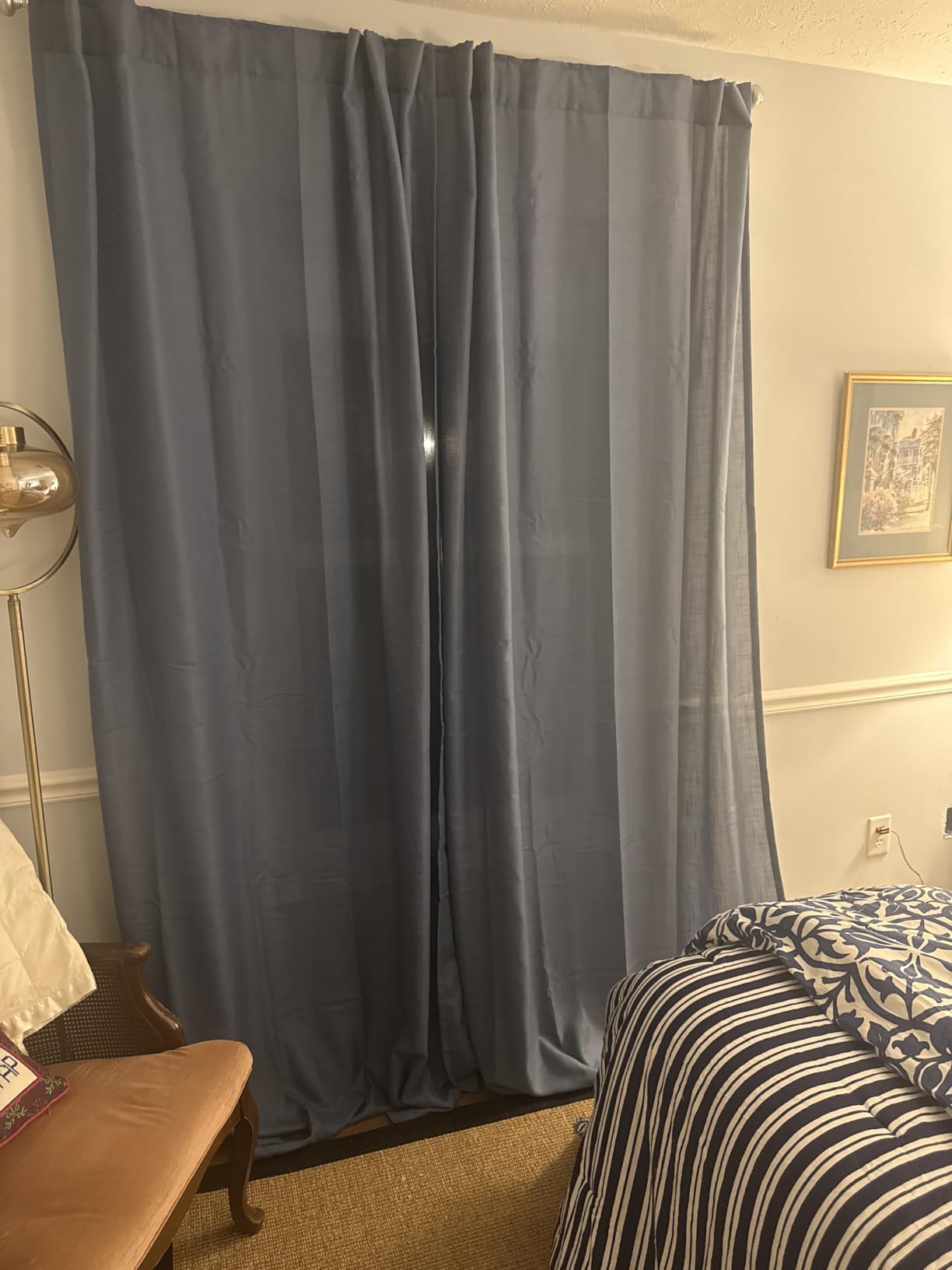 96 inch Long Linen Curtains 2 Panels for Living Room Back Tab Cream Ivory Light Filtering Semi Sheer Curtain 96 inches Long Boho Farmhouse Rustic Linen Drapes Floor to Ceiling Length 8 FT customer photo 2