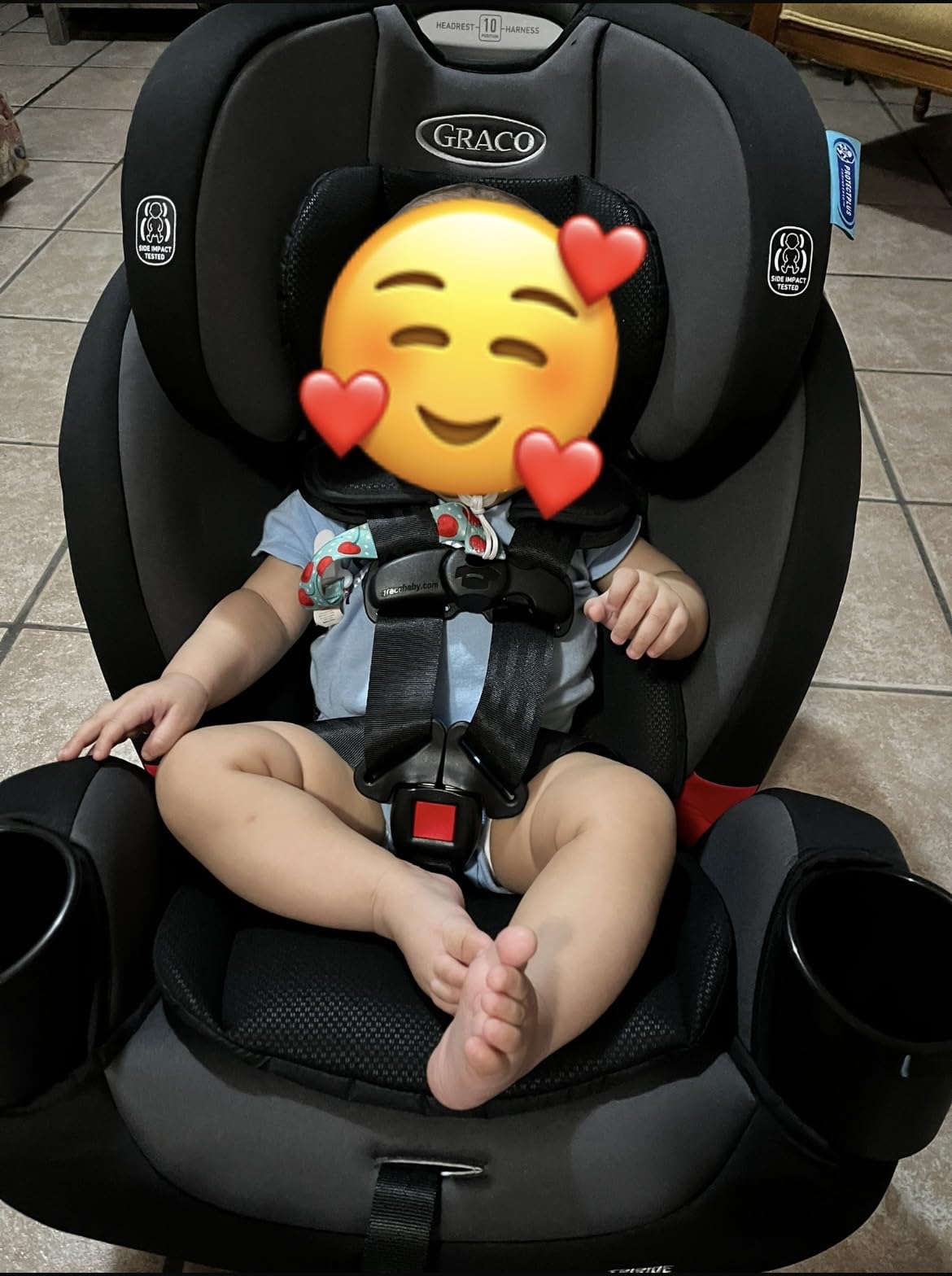 Graco TriRide 3-in-1 Convertible Car Seat - Highback Booster, Forward & Rear Facing Modes, Suitable from Newborn to Preschooler, Redmond Color customer photo 1