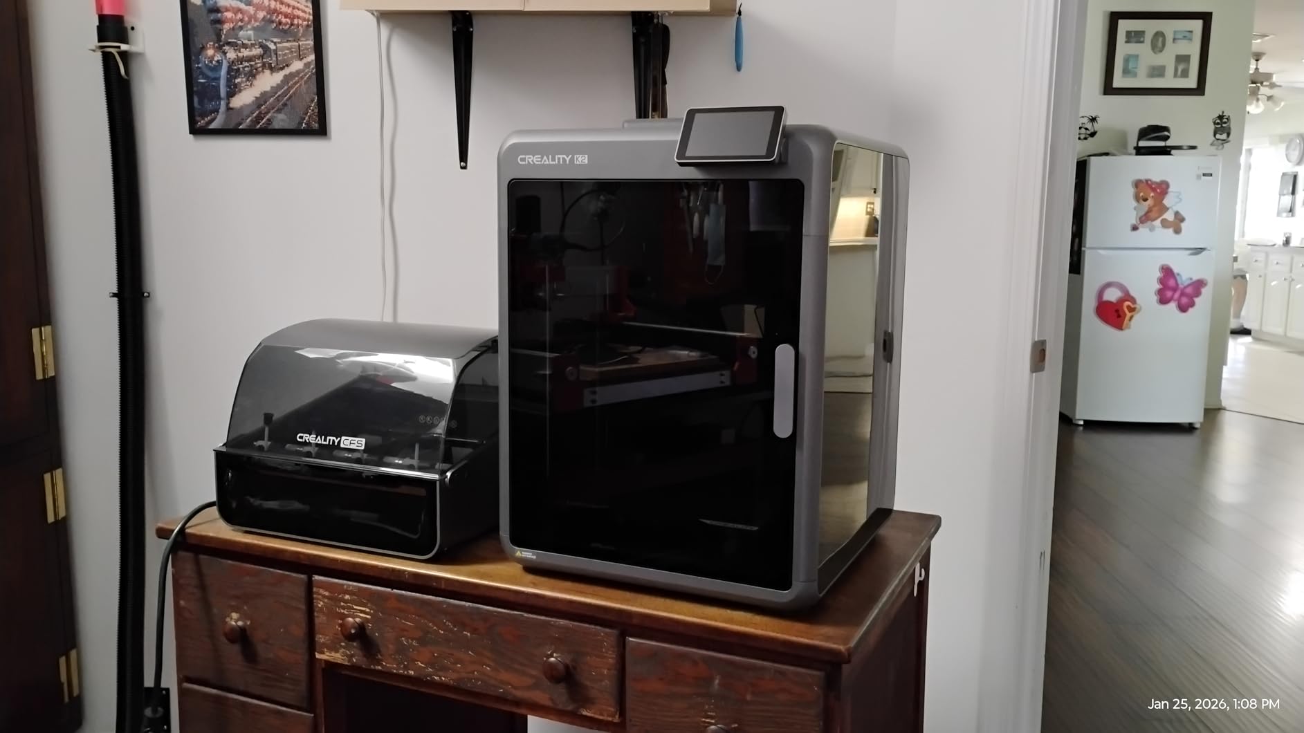 Creality K2 Plus Combo 2026 Multi Color 3D Printer with CFS | 2026 upgraded CFS combo with 16-color support, 600mm/s speed and dual AI cameras, Large Build Volume 13.78x13.78x13.78inch customer photo 1