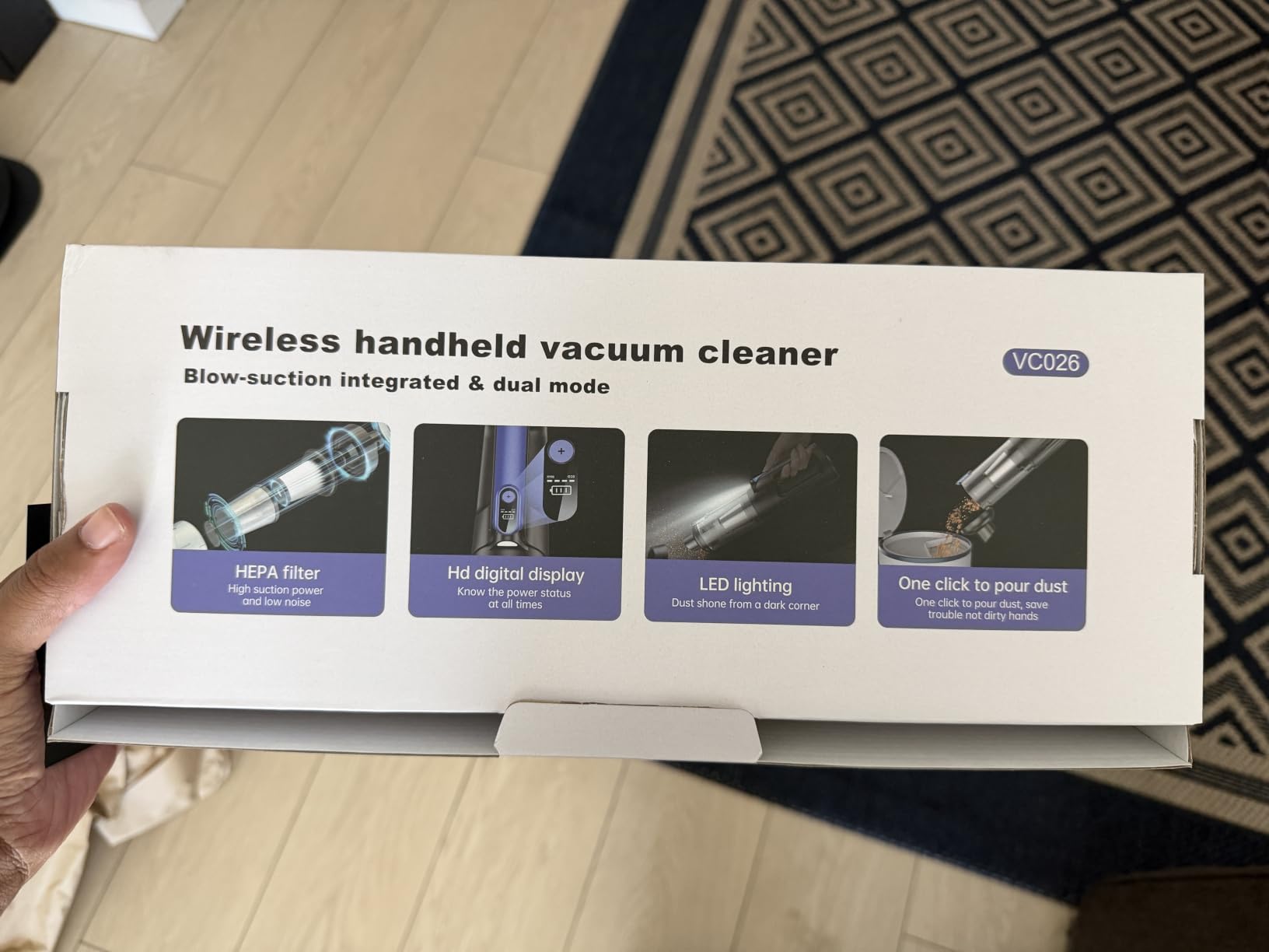 MONOZEL Car Vacuum Portable Cordless, 18000Pa 2 in 1 Vacuum Cleaner & Air Duster, 130W Brushless Motor Handheld Vacuum Cordless with 7800mAh Battery, LED Light, Multi-Nozzles for Car, Home, Office, Pet customer photo 1