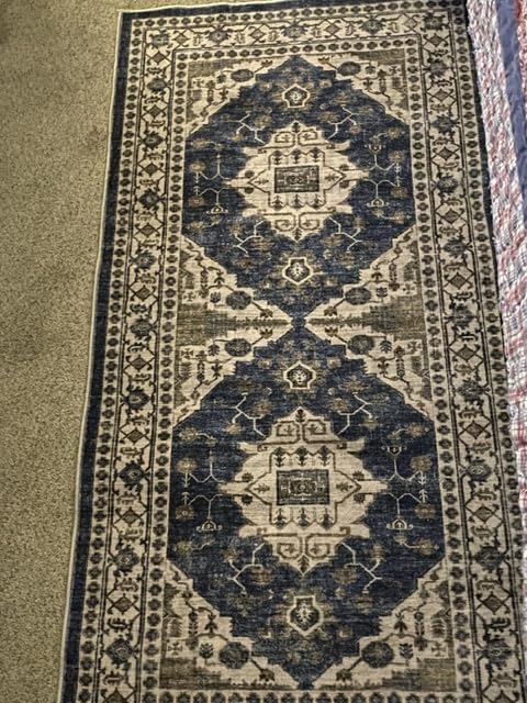 Washable Large 9x12 Area Rug - Living Room Oriental Non Slip Soft Rugs Indoor Low Pile Stain Resistant Carpet for Bedroom Dining Room Farmhouse Distressed Thin Home Decor Floor Mat (9x12 Beige) customer photo 2