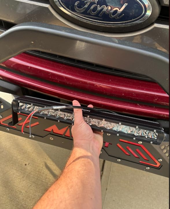 Nilight Bull Bar with Light for 2007-2018 Chevy Silverado GMC Sierra 1500 | For 2007-2020 Chevy Tahoe Suburban&GMC Yukon/Yukon XL, grille brush guard w/ auxiliary LED light, skid plate licence hole customer photo 2