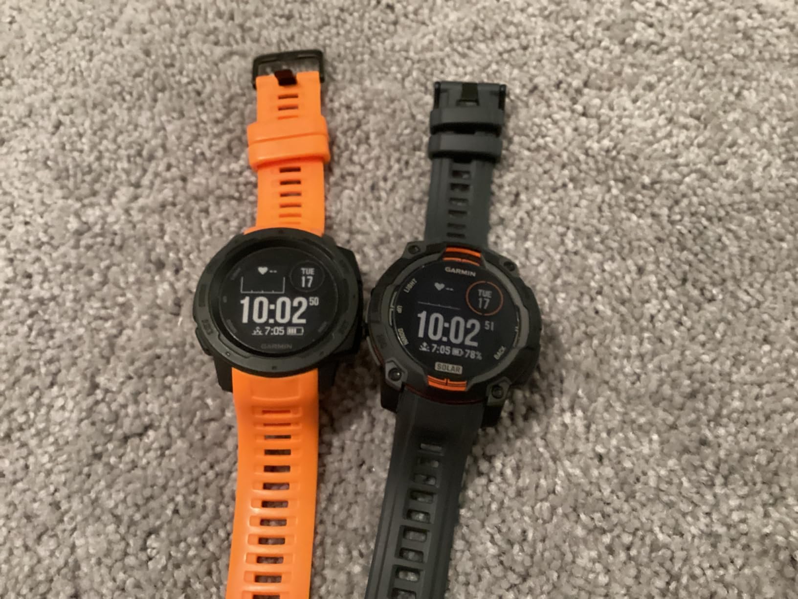 Garmin Instinct 3 Solar, Rugged GPS Smartwatch, 45mm, Black | Solar Charging, Rugged Design, Metal-Reinforced Bezel, 24/7 Health Monitoring, Built-In Flashlight customer photo 1
