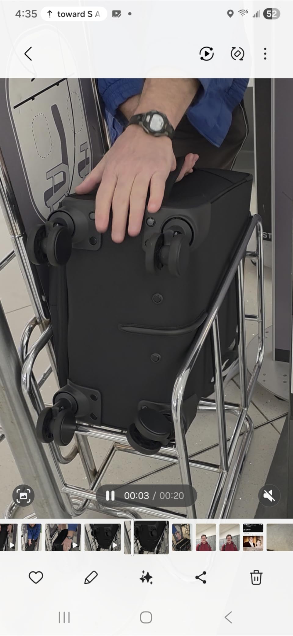 Carry On Luggage 22x14x9 Airline Approved with TSA Lock for Business Trip | with 2 Pcs Packing Cubes, 360° Silent Spinner Wheels, Front Laptop Compartment Softside Travel Carry-on Luggage fit Overhead customer photo 2