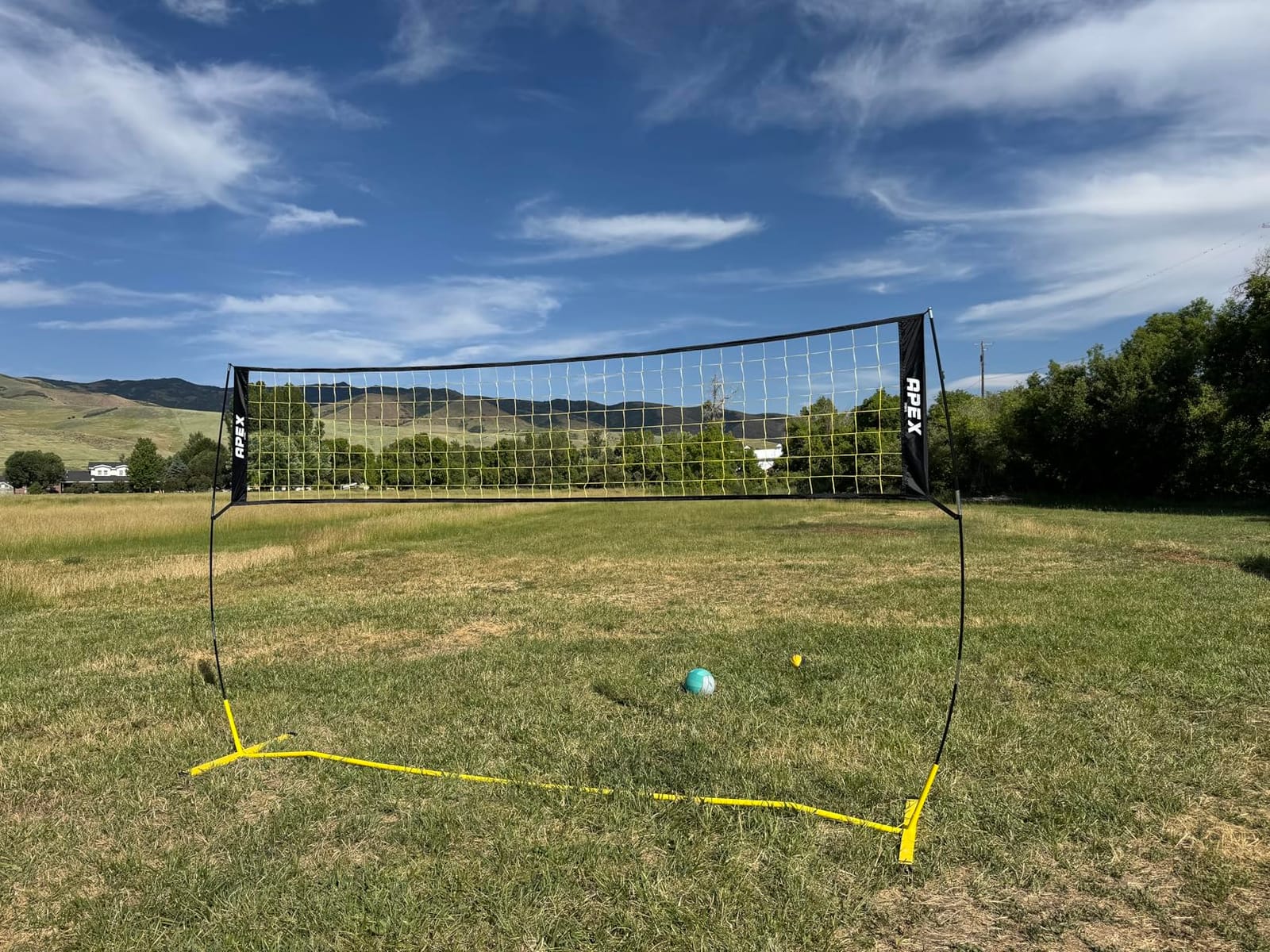Apex Sports Volleyball Net Training - 12' Wide, Portable Adjustable Height 7.4' to 8' - Includes Ground Stakes, Carry Bag - Indoor & Outdoor Use, Designed by Pro Athletes for Peak Performance customer photo 2