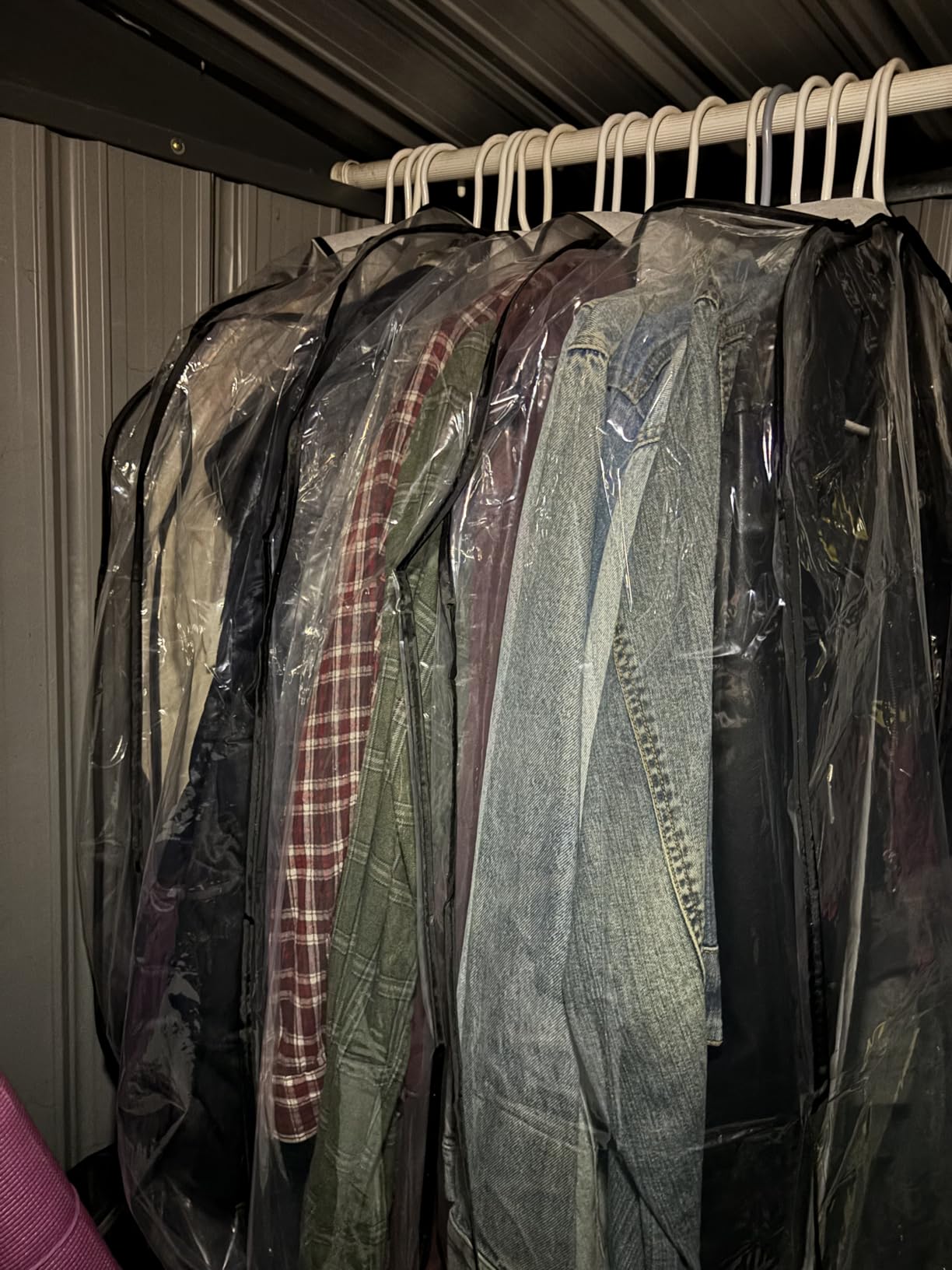 LANDNEOO 6 Pack Clear Garment Bags for Hanging Clothes with Zippers on Double Sides - 10'' Clothes Storage for Coat, Dress, and Fur in Closet - 40'' Long Suit Bags customer photo 2