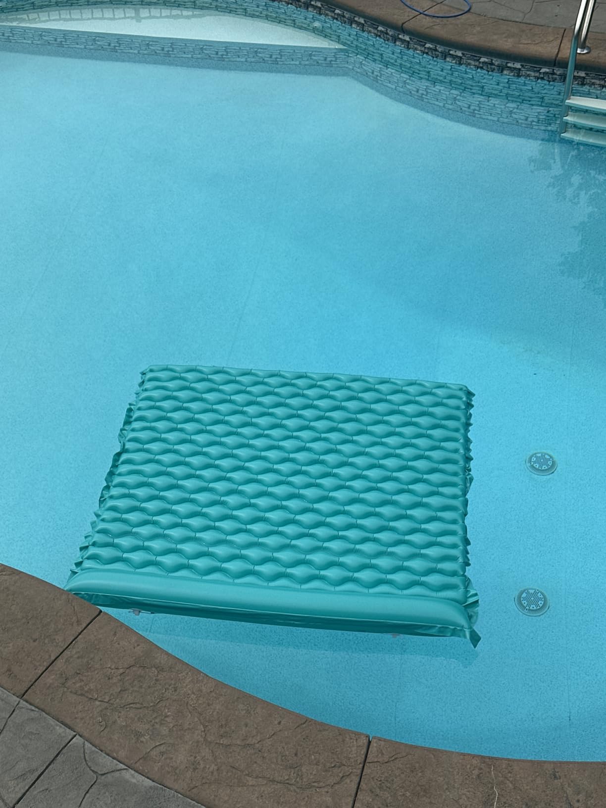Jasonwell Floating Mat Pool Floats - Giant Inflatable Pool Float Lake Raft Lounge Floating Water Mat for Swimming Pool Floatie Lounger Beach Pool Party Toy for Adults & Kids (GR, XL) customer photo 2