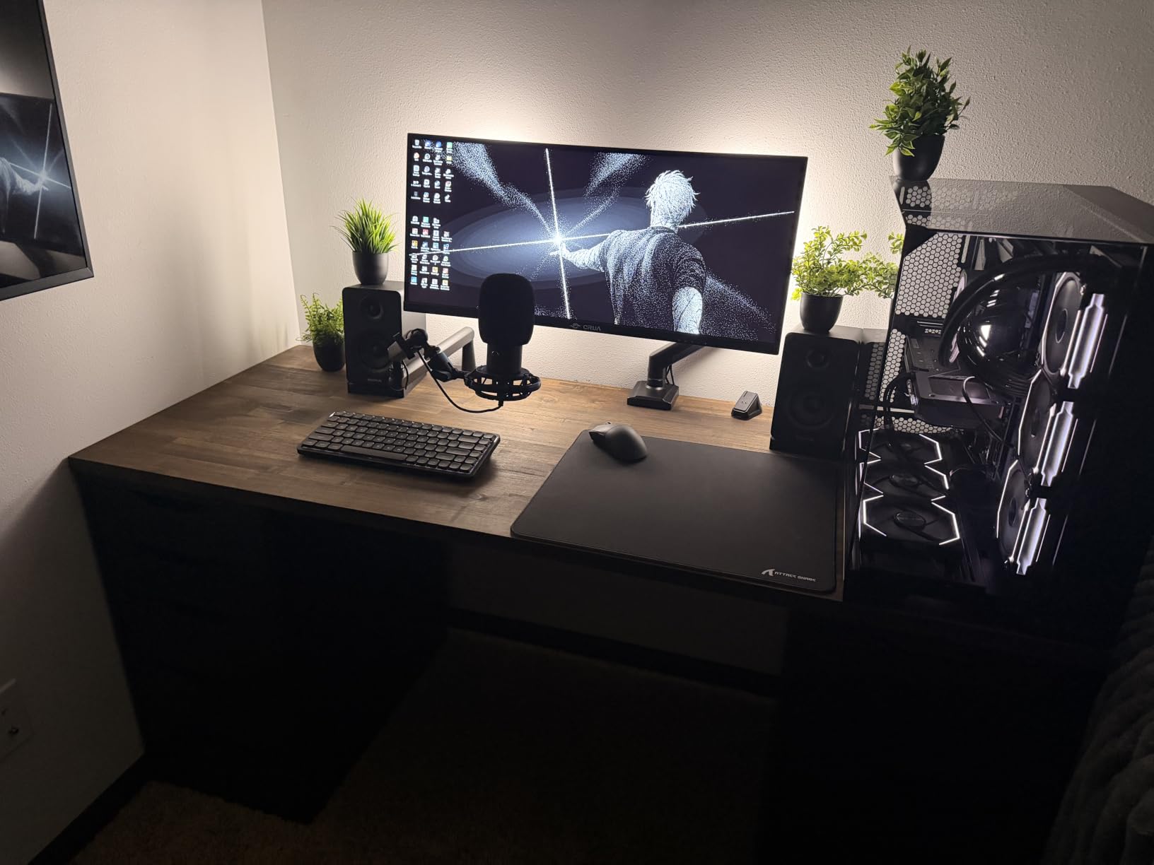 Howizz 72 x 30 in Solid Wood Table Top - 1in Thick Butcher Block Countertop for Standing Desk, Office Table, Workbench, DIY Furniture Projects, Cherry Finish customer photo 1