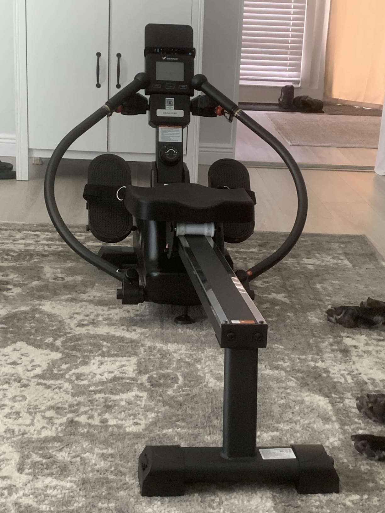 Merach RS3 Scull Rowing Machine for Home, Simulate Real Row, Ergonomic Seat | 16 Levels Quiet Magnetic Resistance, Multiple Rower Modes, Full-Body Workout, Multi-App Support, Max 350 lbs Capacity customer photo 2