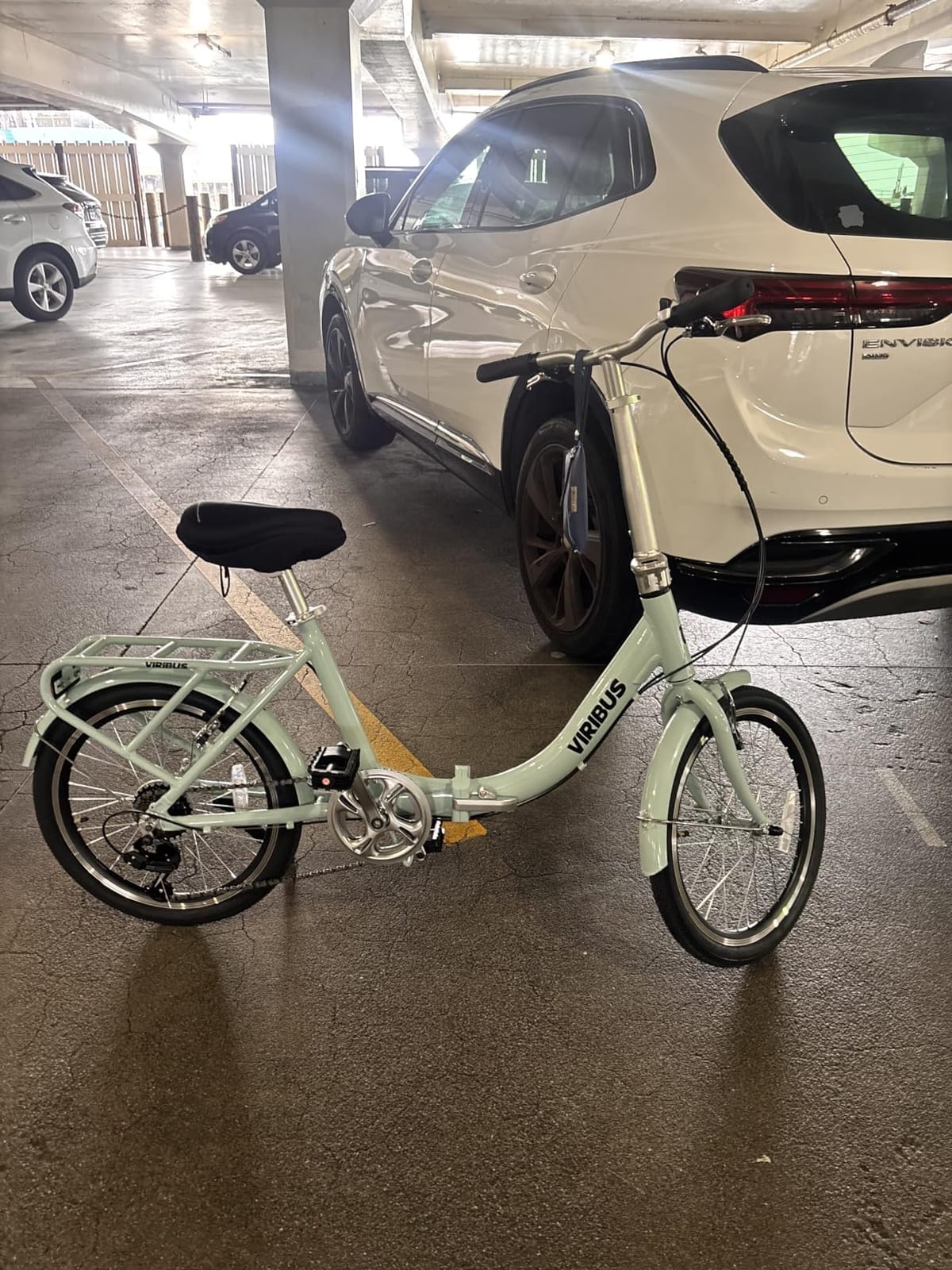 VIRIBUS Folding Bike, Lightweight Foldable Bicycle for Adults 20 inch customer photo 2