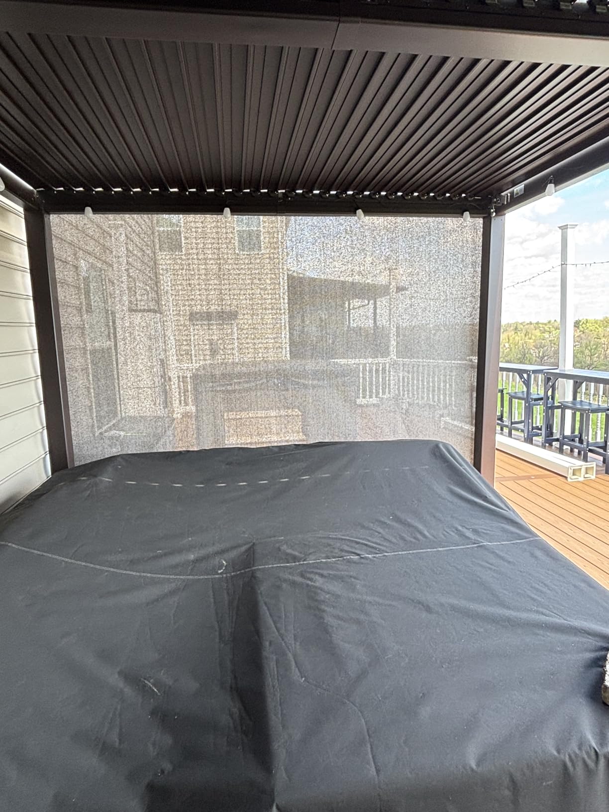PURPLE LEAF Outdoor Louvered Pergola 10' x 12' Patio Aluminum Gazebo Bronze | 0-85° Louvers Adjust Shade, 4.5