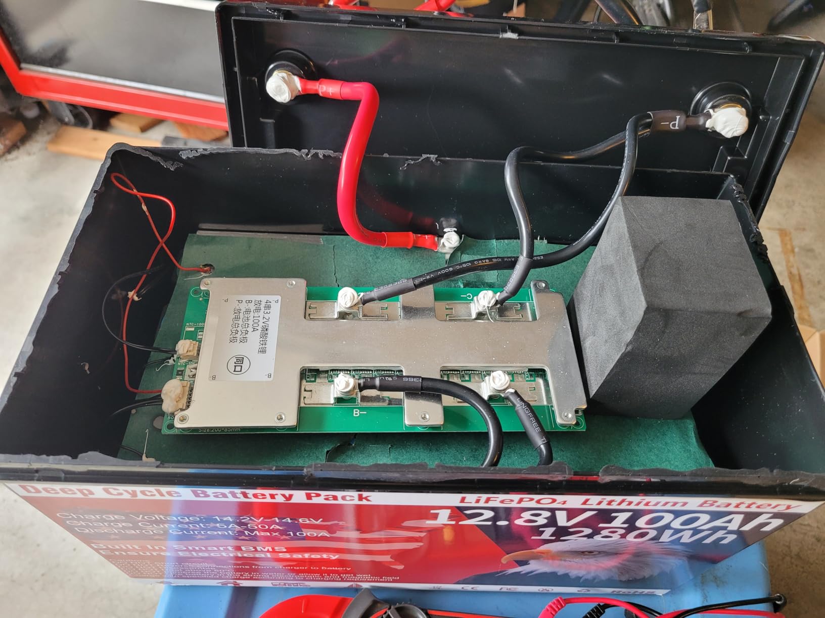 12V 100Ah LiFePO4 Battery Group 31 Deep Cycle Lithium Battery for RV Marine customer photo 2