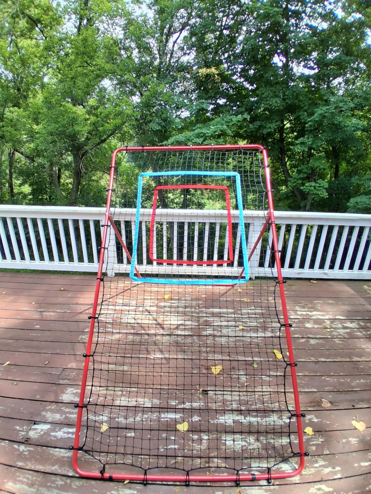 Volleyball Rebounder Net 7x4 Ft with PU Volleyball and Baseball, 5-Angle Adjustable for Practicing Digging, Setting, Spiking, Bounce Back Training Equipment with 2 Target Stripes & Portable Travel Bag customer photo 2