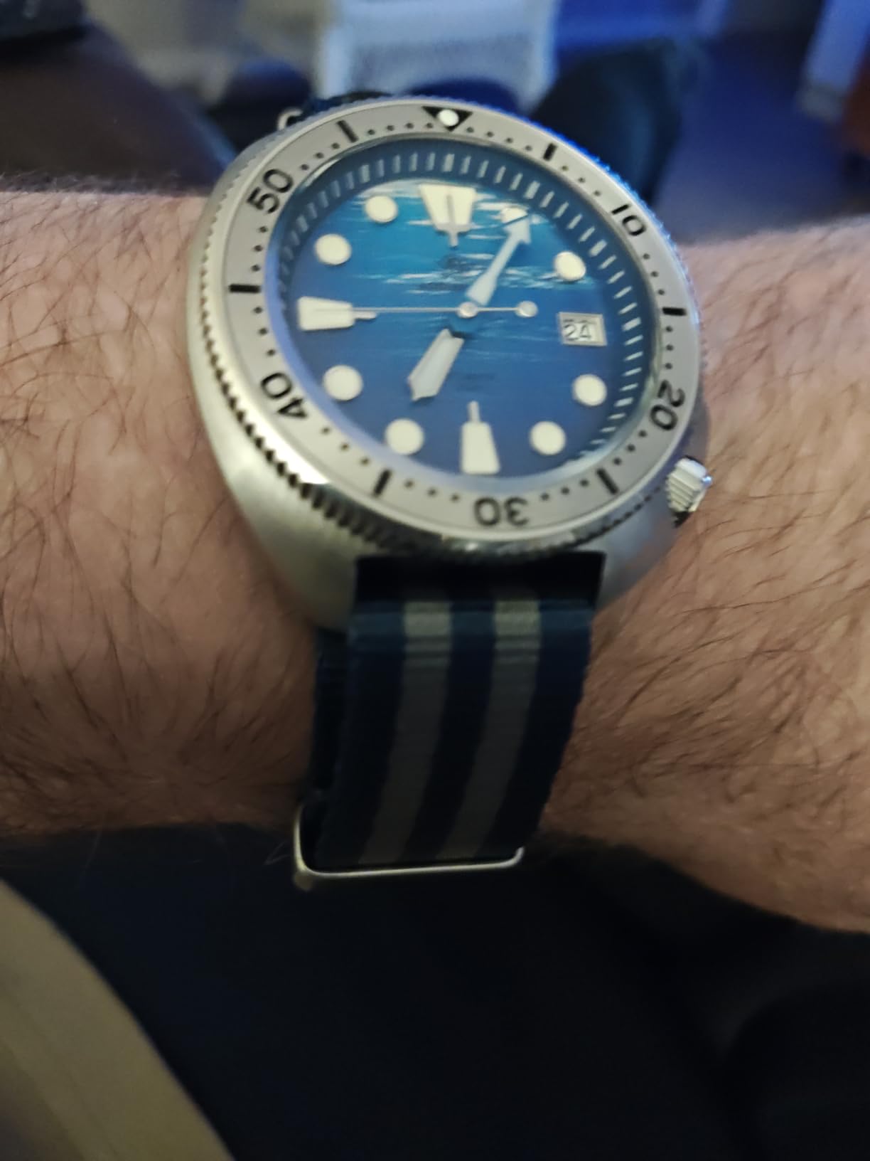 Automatic Watch Diver 200 M Mens Watch Luminescent Mechanical NH35A Analog Stainless Steel customer photo 1