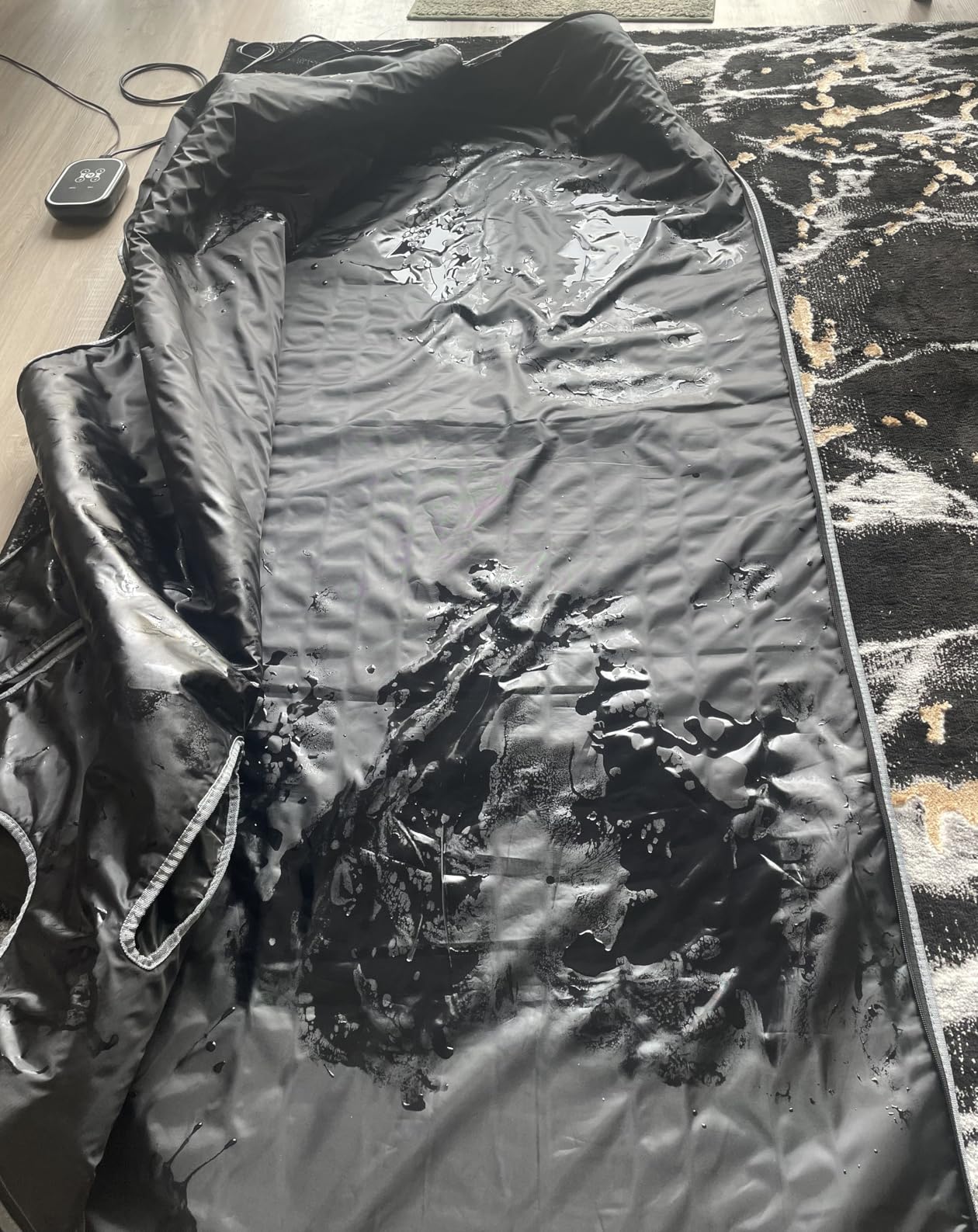MySauna XL Infrared Sauna Blanket | Fits Him & Her | Fast Sweat, Sauna Bag Reaches 176°F | At-Home Sauna Blanket for Detox & Relaxation | Size 6.2 x 3 ft | Includes Carry Bag & Upgraded Control Panel customer photo 2