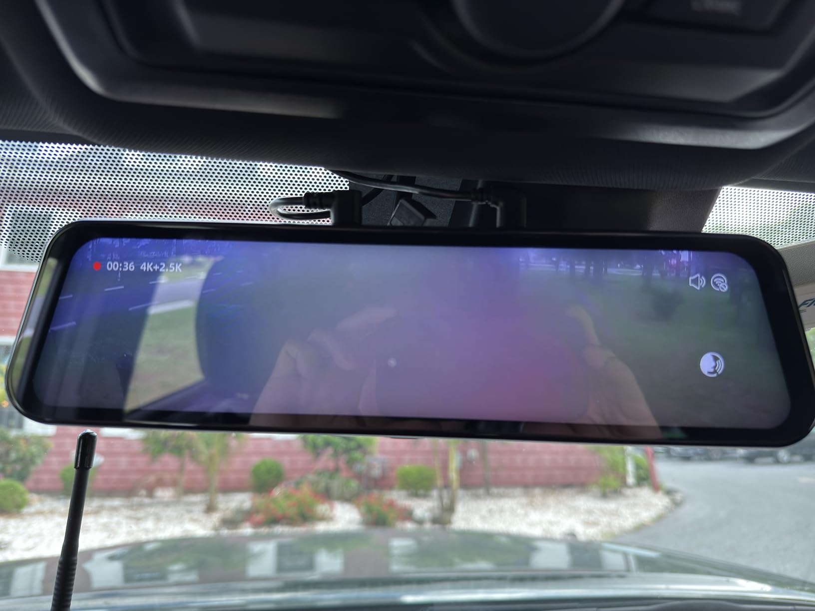 WOLFBOX G900 Tripro Bumper 3 Channel 4K Mirror Dash Cam, 8MP STARVIS IMX678 | Free 256GB Card, 12'' 4K+2.5K+1080P Front and Rear Bumper Dash Cam, Night Vision, 5.8GHz WiFi, Voice Control, Fits Car/Truck/SUV customer photo 1