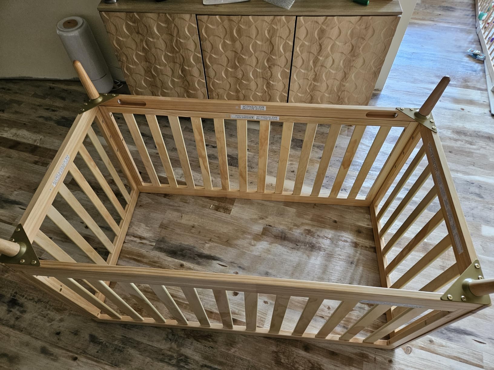 Delta Children Essex 4-in-1 Convertible Crib - Greenguard Gold Certified, Chestnut customer photo 2