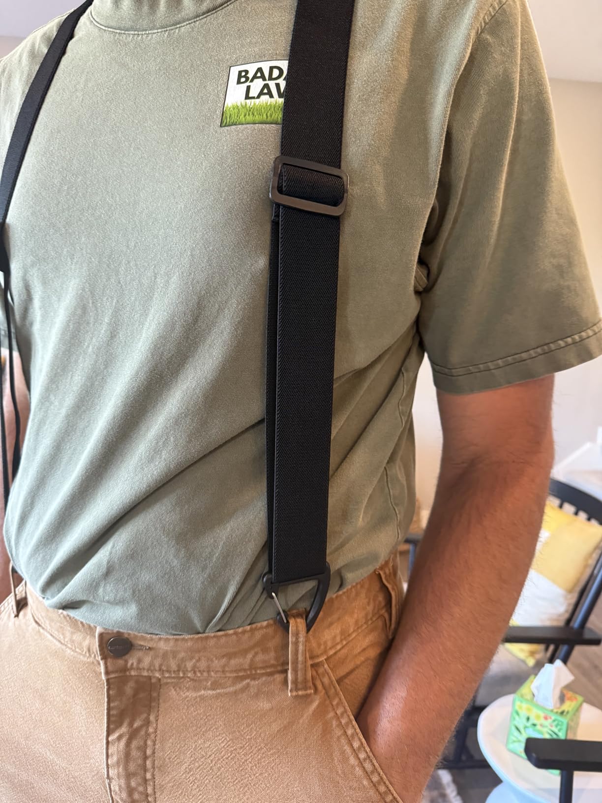 1.5 In Y Belt Loop Suspenders for Unisex Under Clothing with 3 Hooks customer photo 2