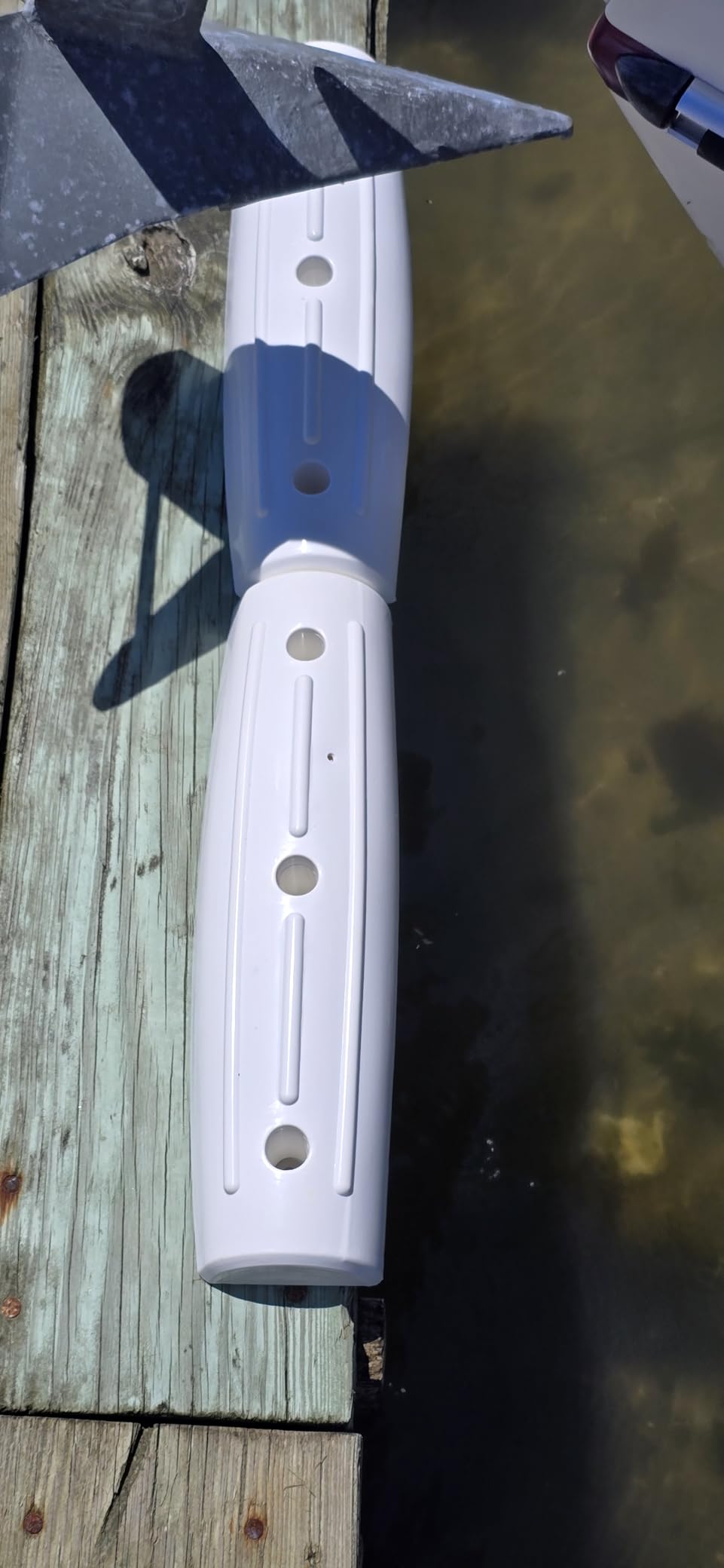 Dock Fender Bumpers, Boat Dock Bumpers for Straight Edge & Side | Marine Fenders Side Guard, Soft UV-Resistant,Horizontal Protection for Boat and Dock,Inflatable,17-Inch customer photo 2